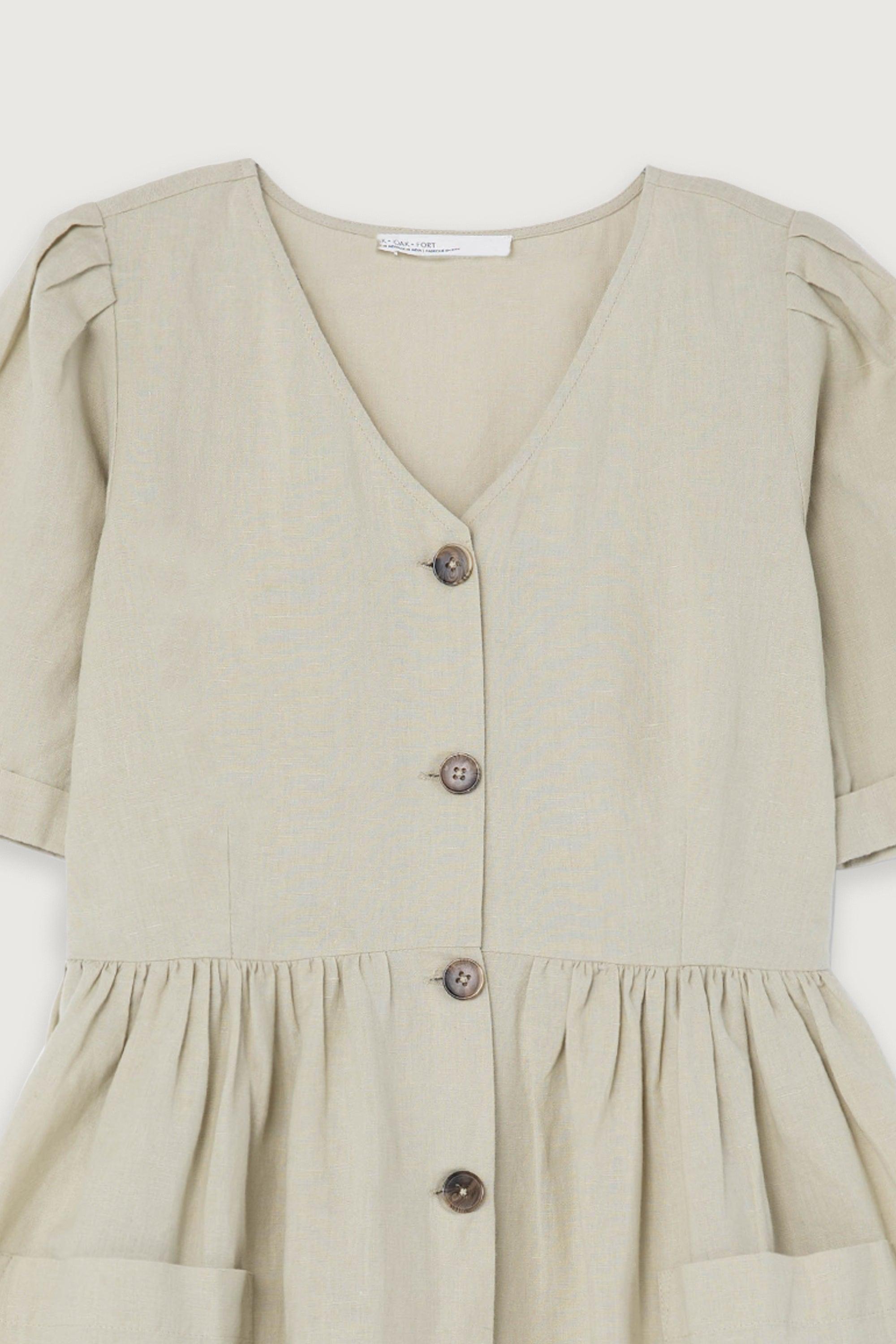BUTTON UP MIDI DRESS by OAK + FORT