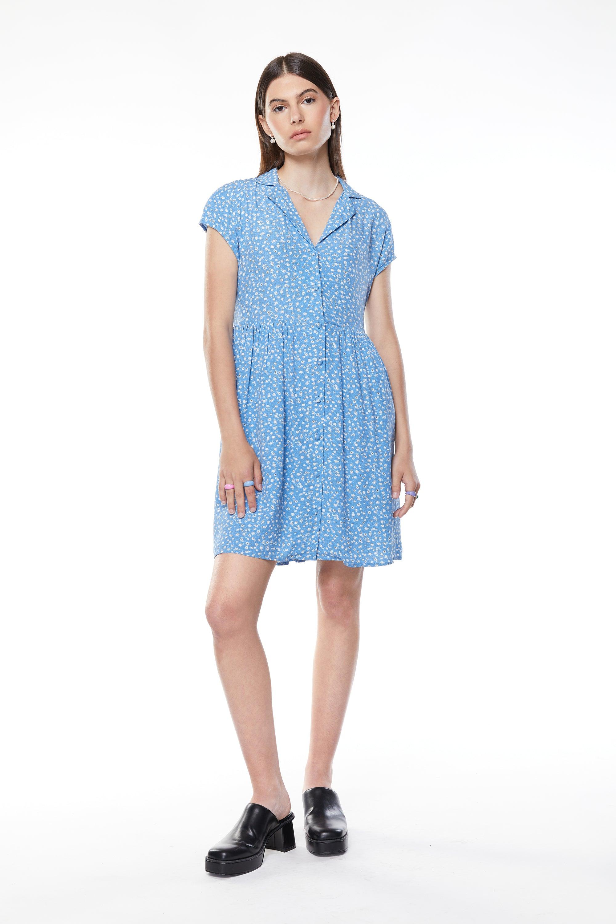 BUTTON UP MINI DRESS by OAK + FORT