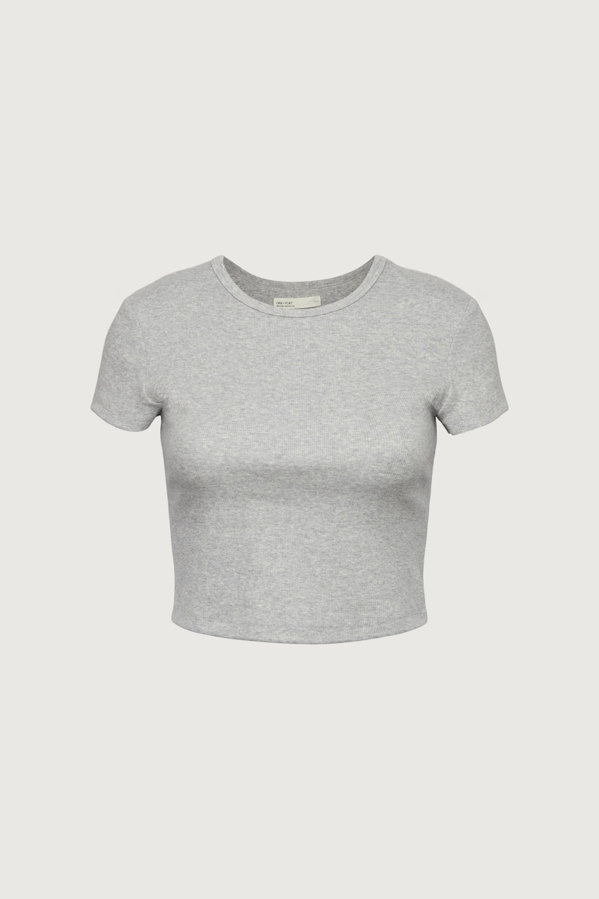 CAP SLEEVE CROPPED T-SHIRT by OAK + FORT