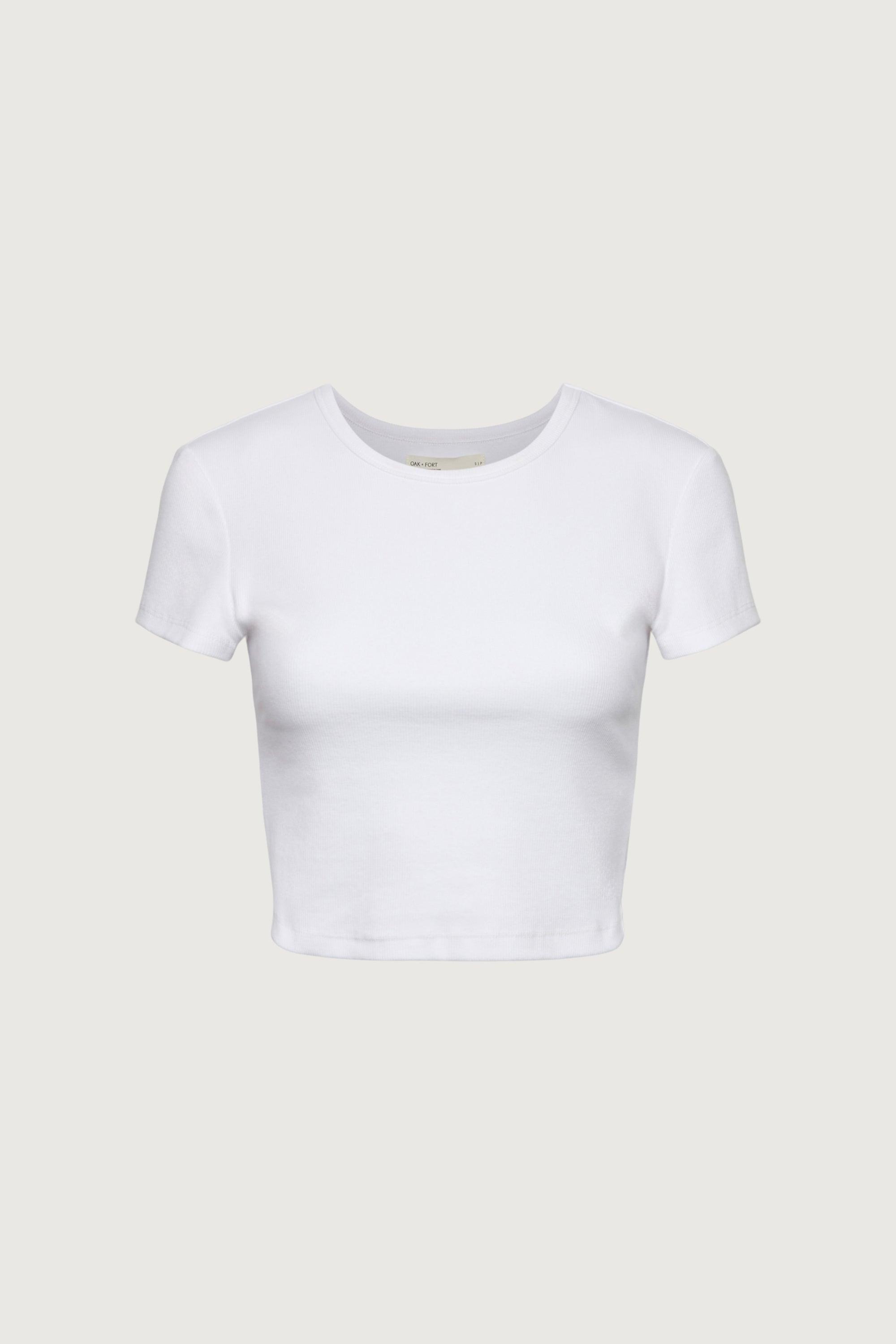 CAP SLEEVE CROPPED T-SHIRT by OAK + FORT