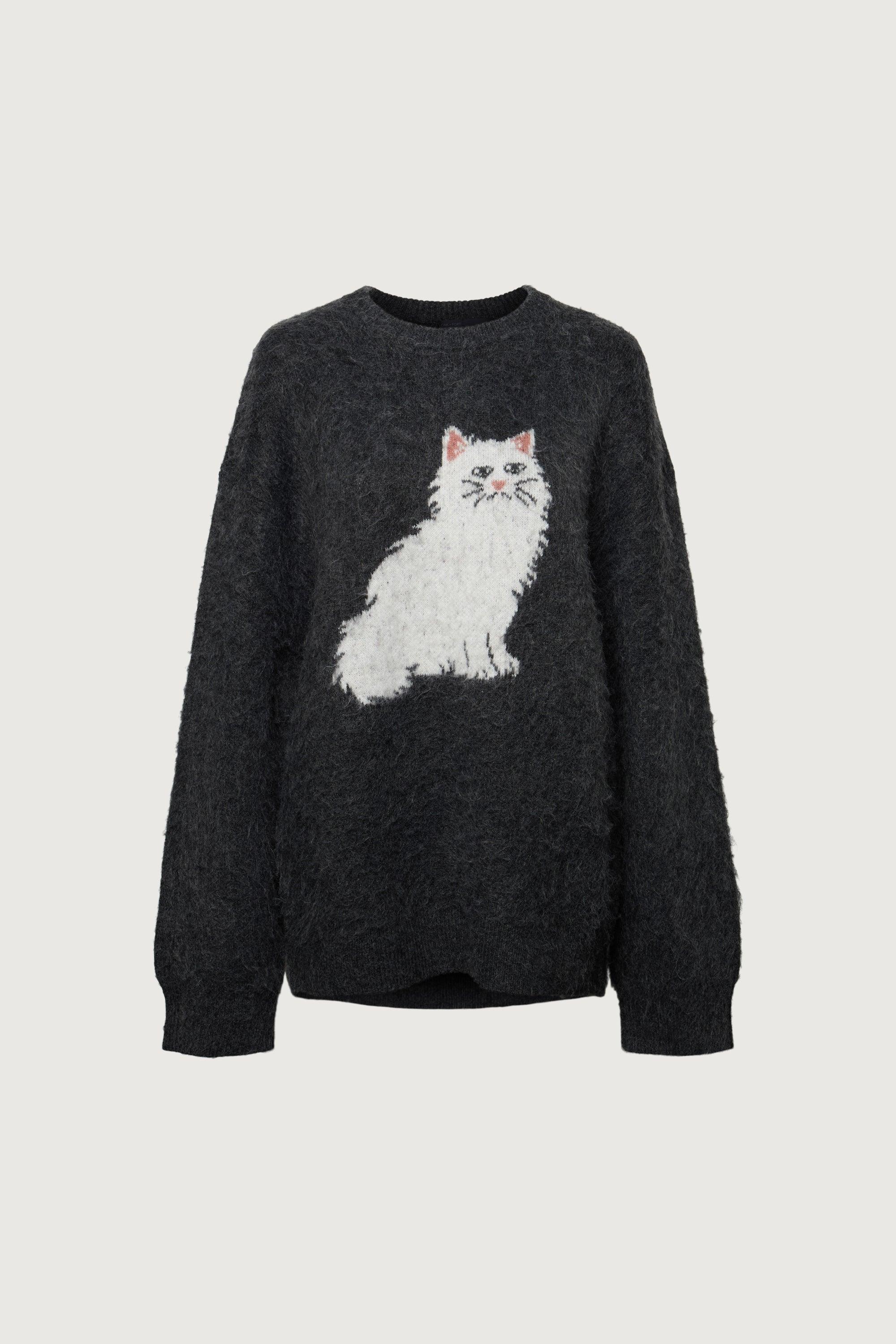 CAT CREWNECK SWEATER by OAK + FORT
