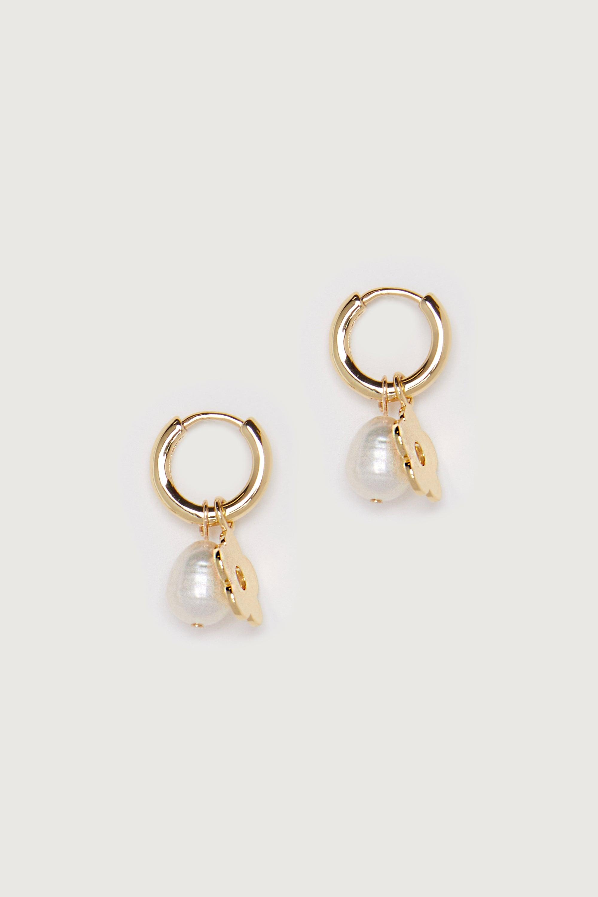 CHARM & PEARL HOOP by OAK + FORT
