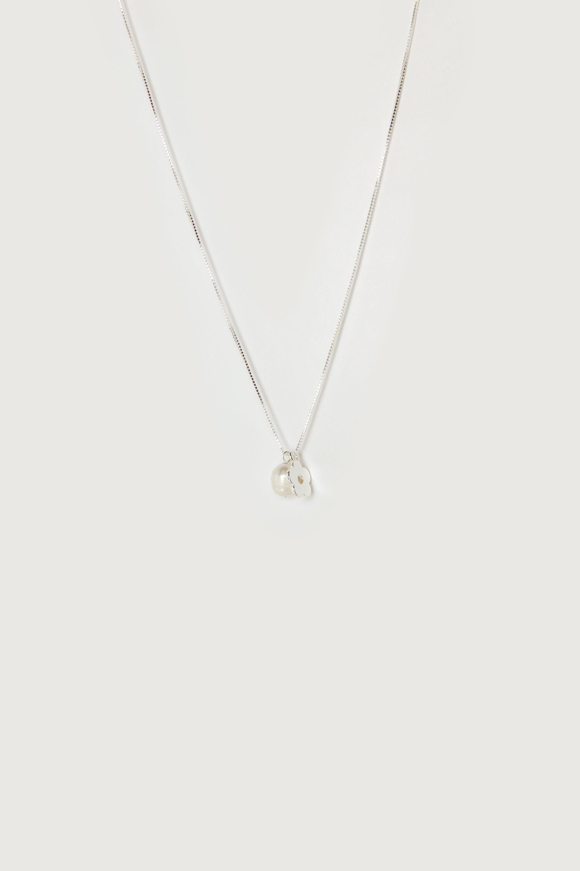 CHARM & PEARL NECKLACE by OAK + FORT