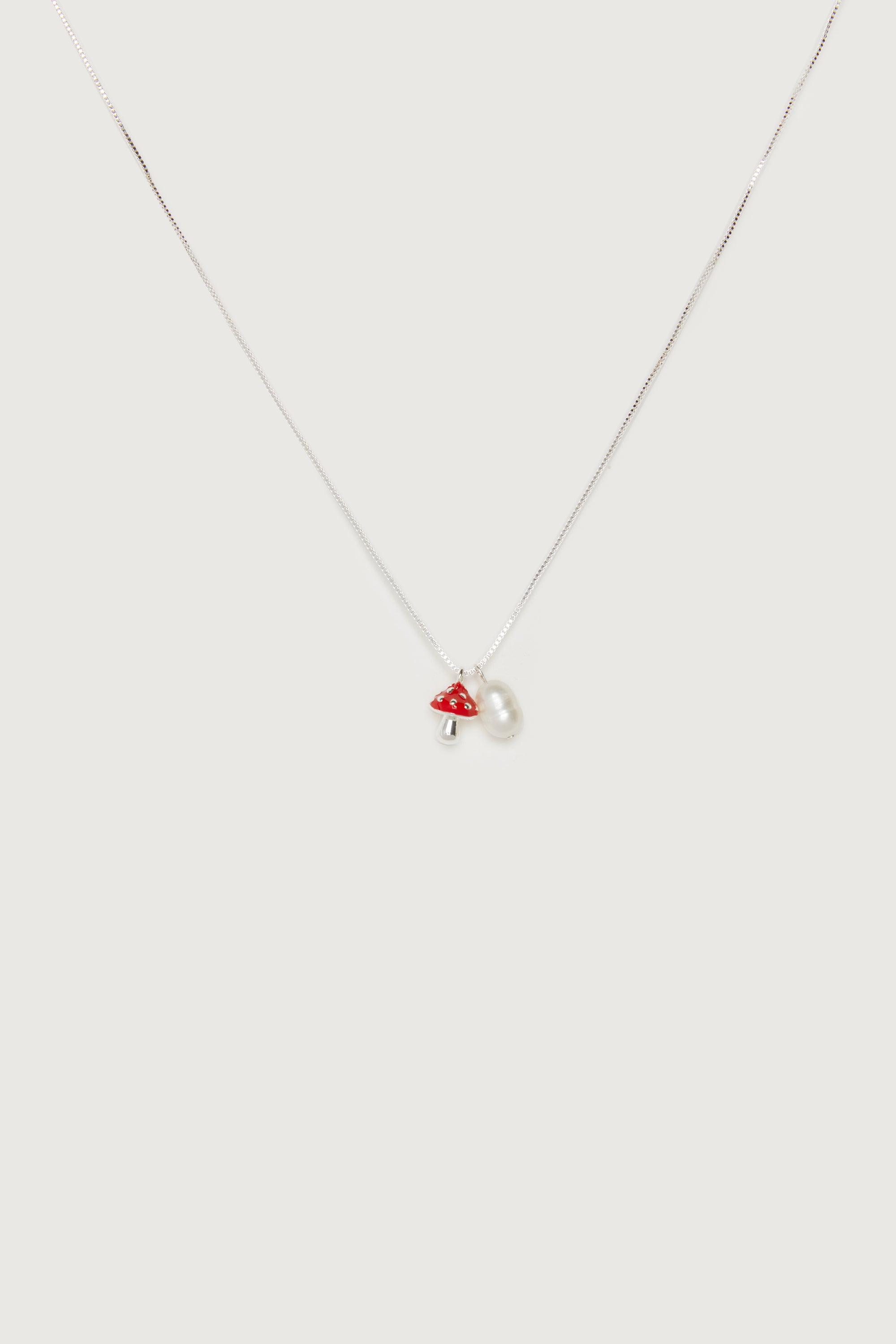 CHARM & PEARL NECKLACE by OAK + FORT