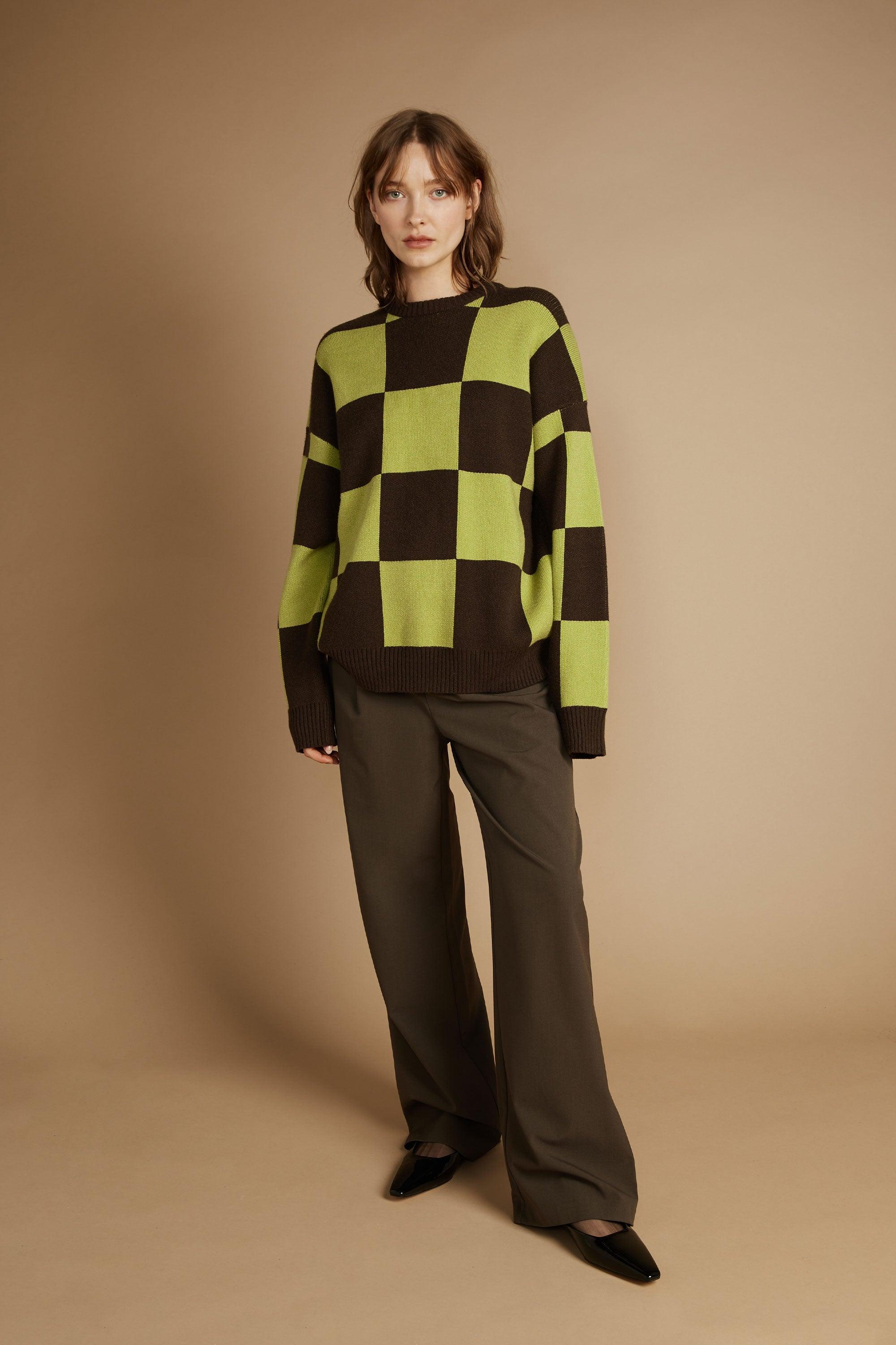 CHECKERED SWEATER by OAK + FORT