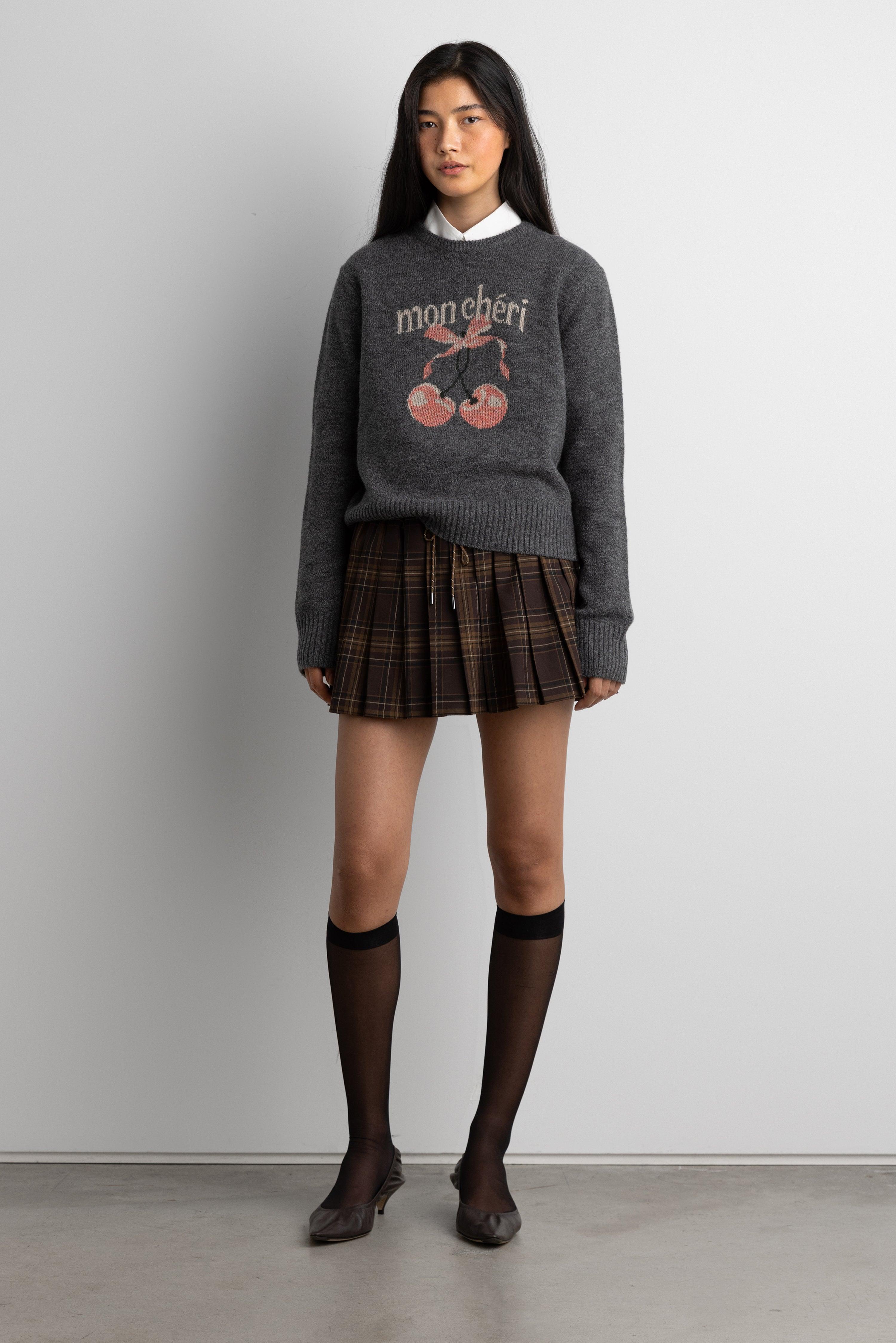 CHERRY INTARSIA SWEATER by OAK + FORT
