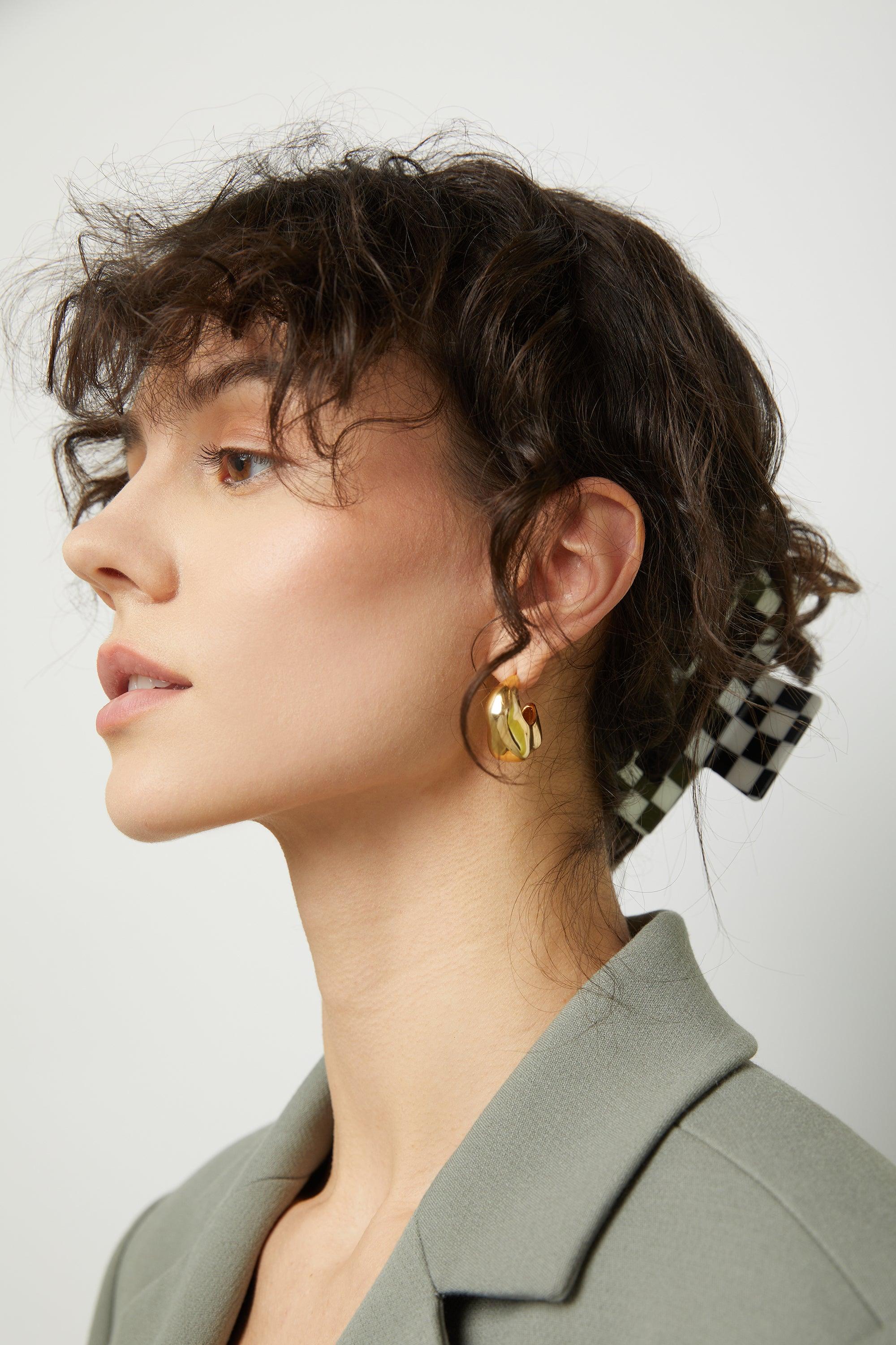 CHUNKY ABSTRACT EARRING by OAK + FORT