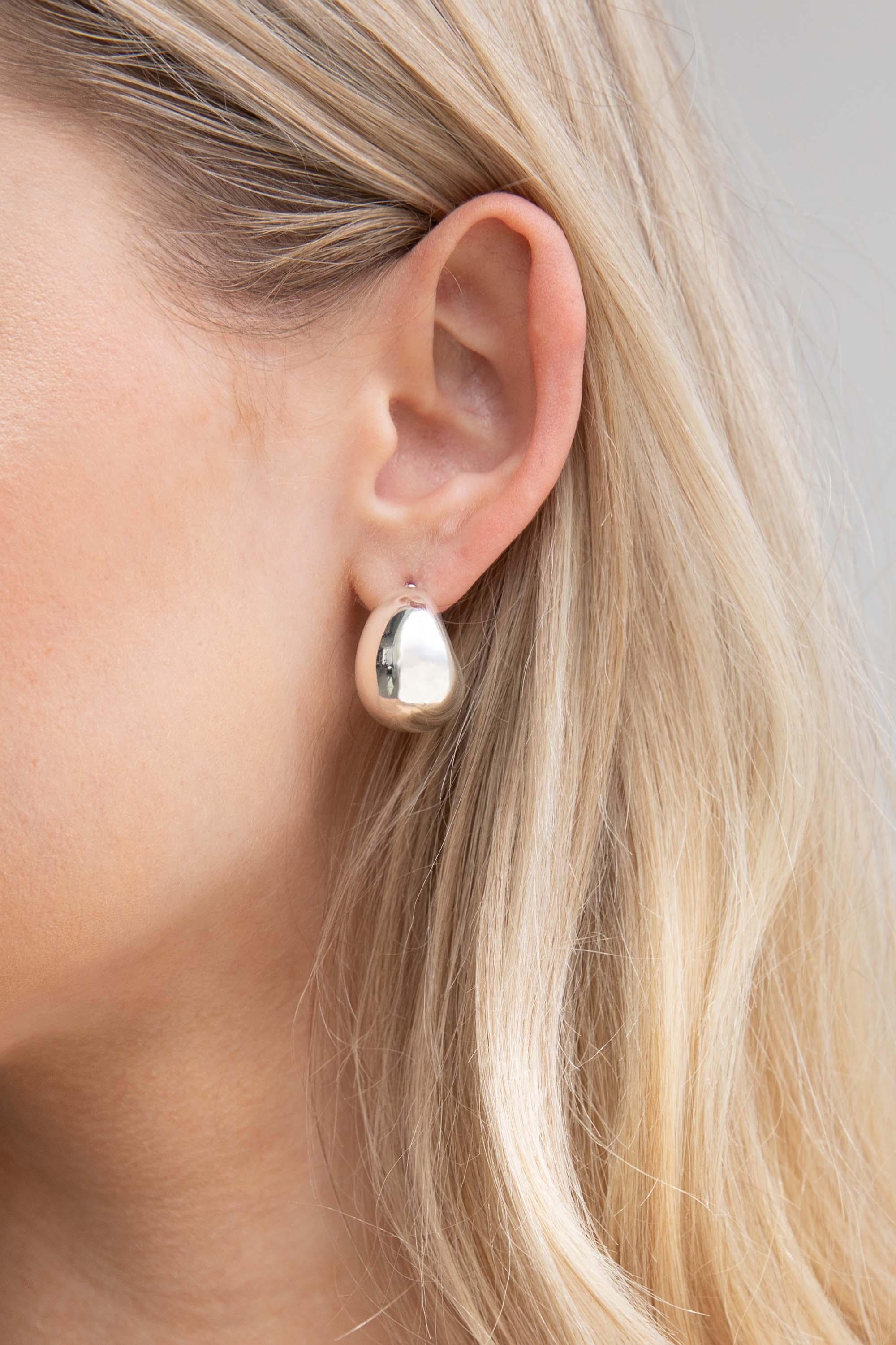 CHUNKY HALF MOON EARRING by OAK + FORT