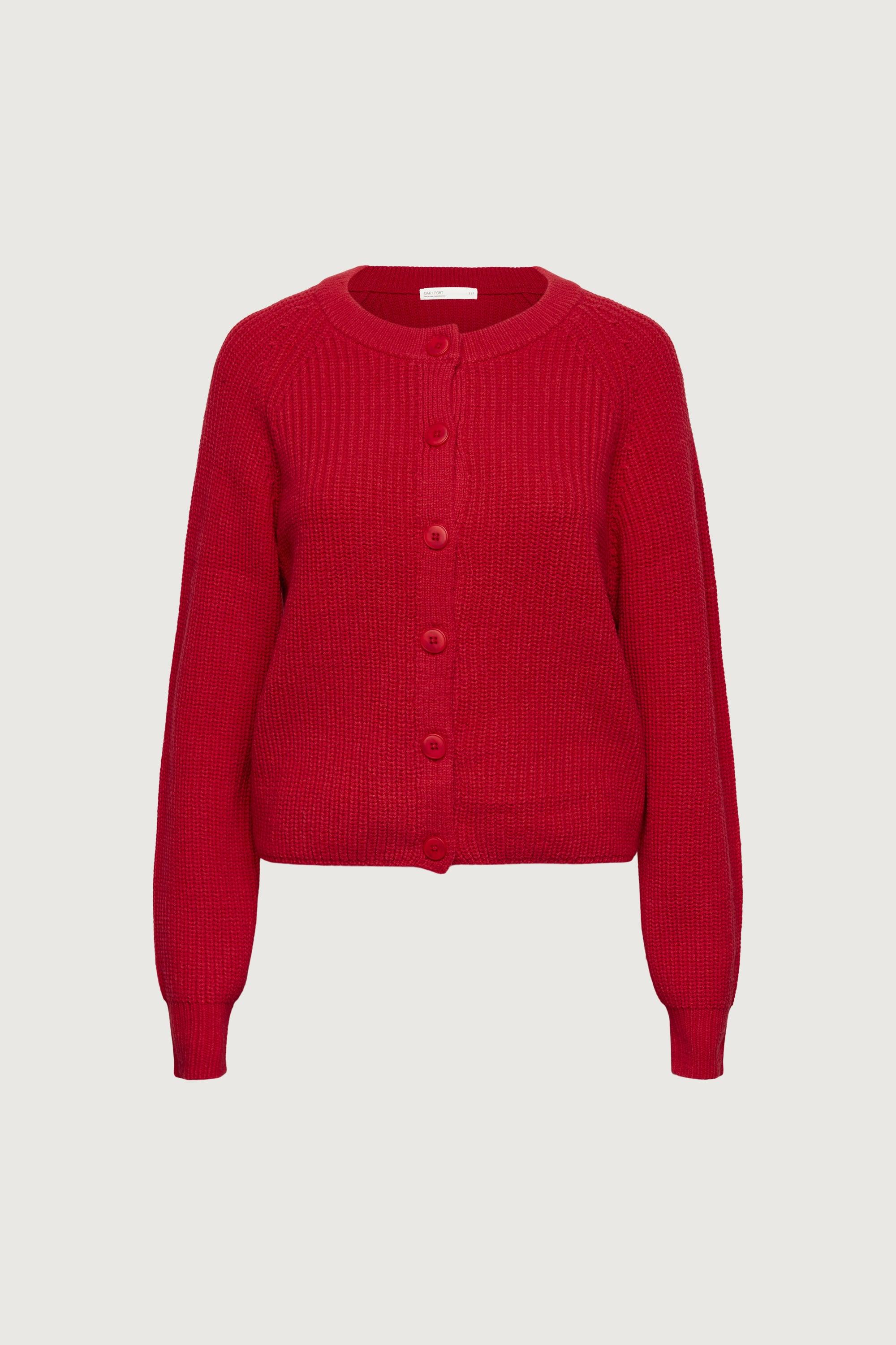 CHUNKY KNIT BUTTON UP CARDIGAN by OAK + FORT