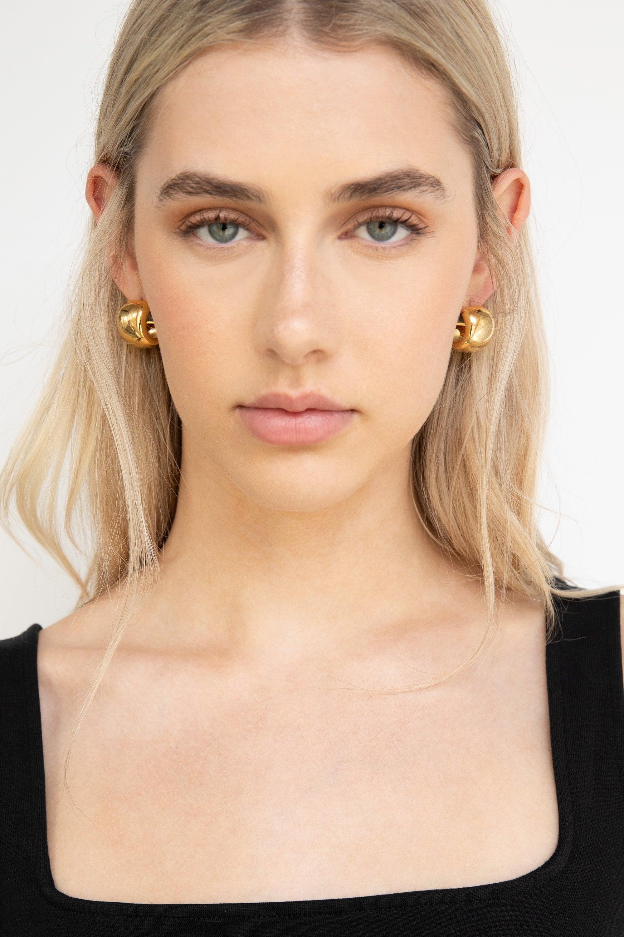 CHUNKY MINI HOOPS by OAK + FORT