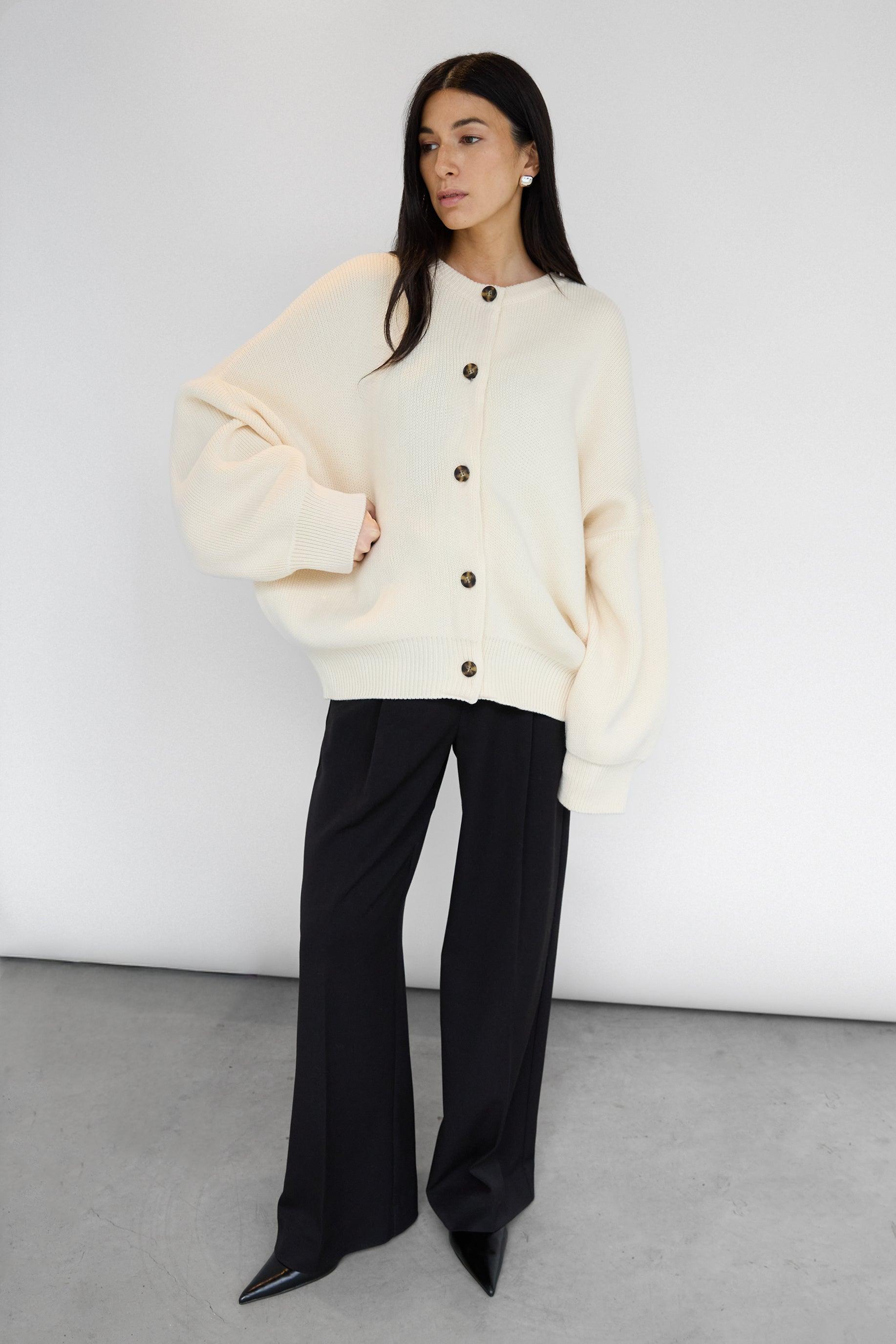 CHUNKY OVERSIZED KNIT SWEATER by OAK + FORT