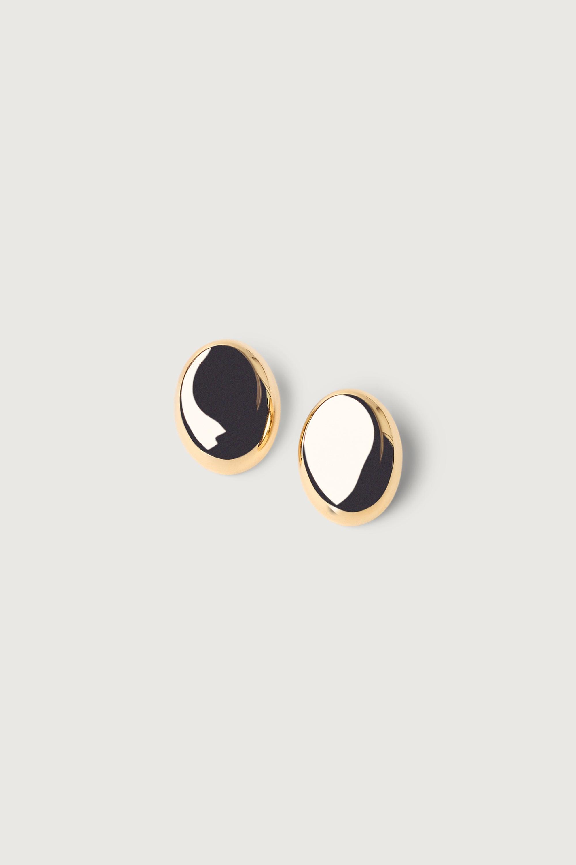 CHUNKY ROUND EARRING by OAK + FORT