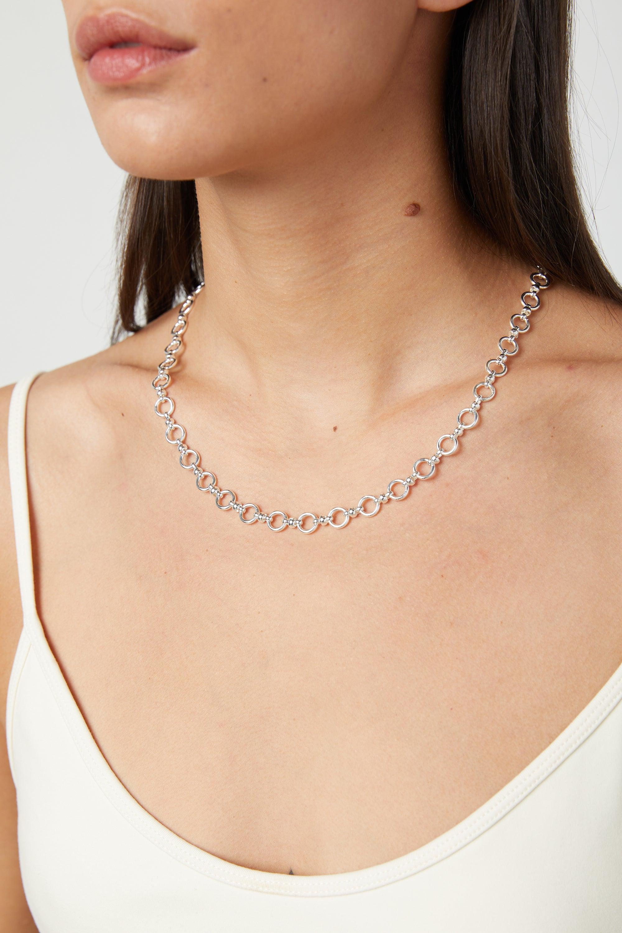 CIRCLE CHAIN NECKLACE by OAK + FORT