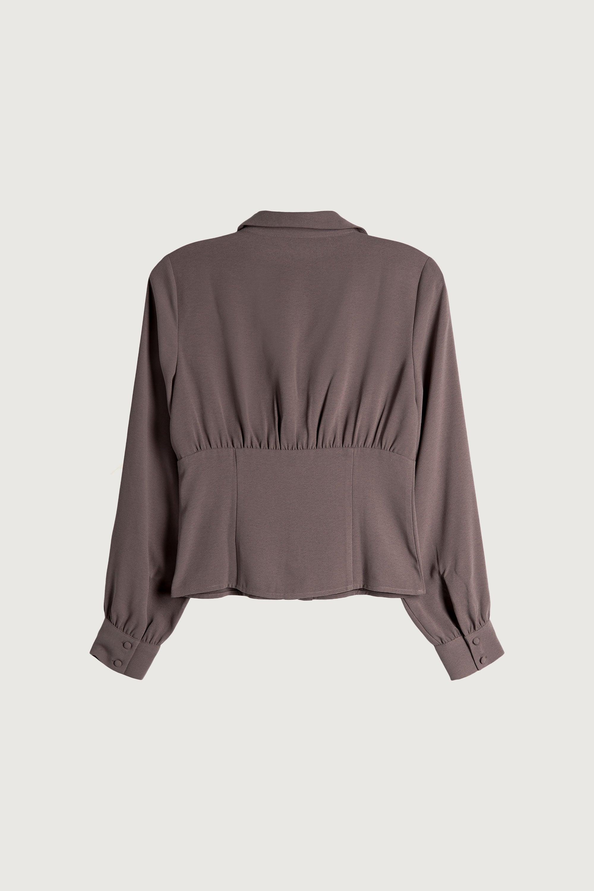 COLLARED BUSTIER BLOUSE by OAK + FORT