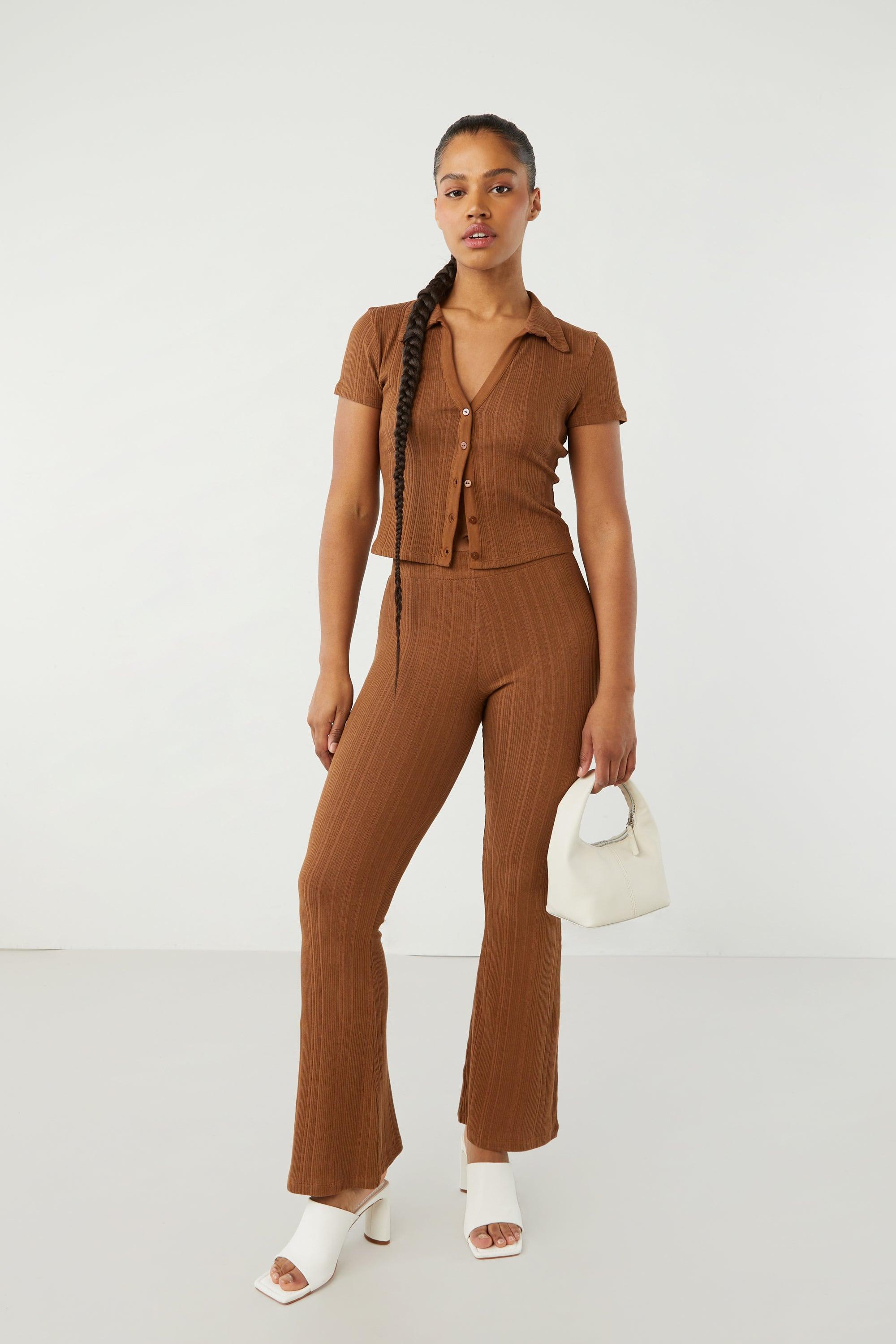 COLLARED BUTTON FRONT TOP by OAK + FORT