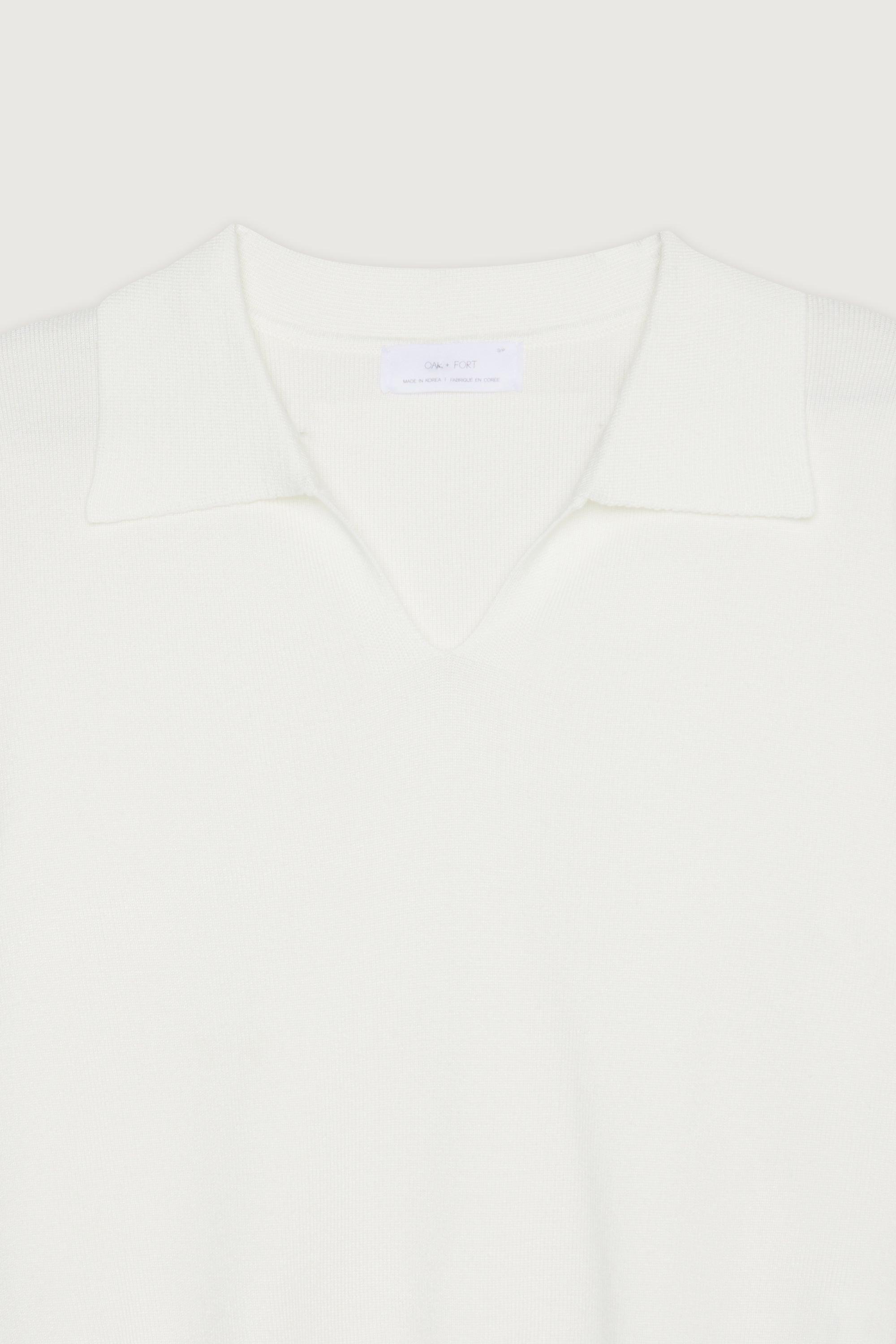 COLLARED KNIT TOP by OAK + FORT