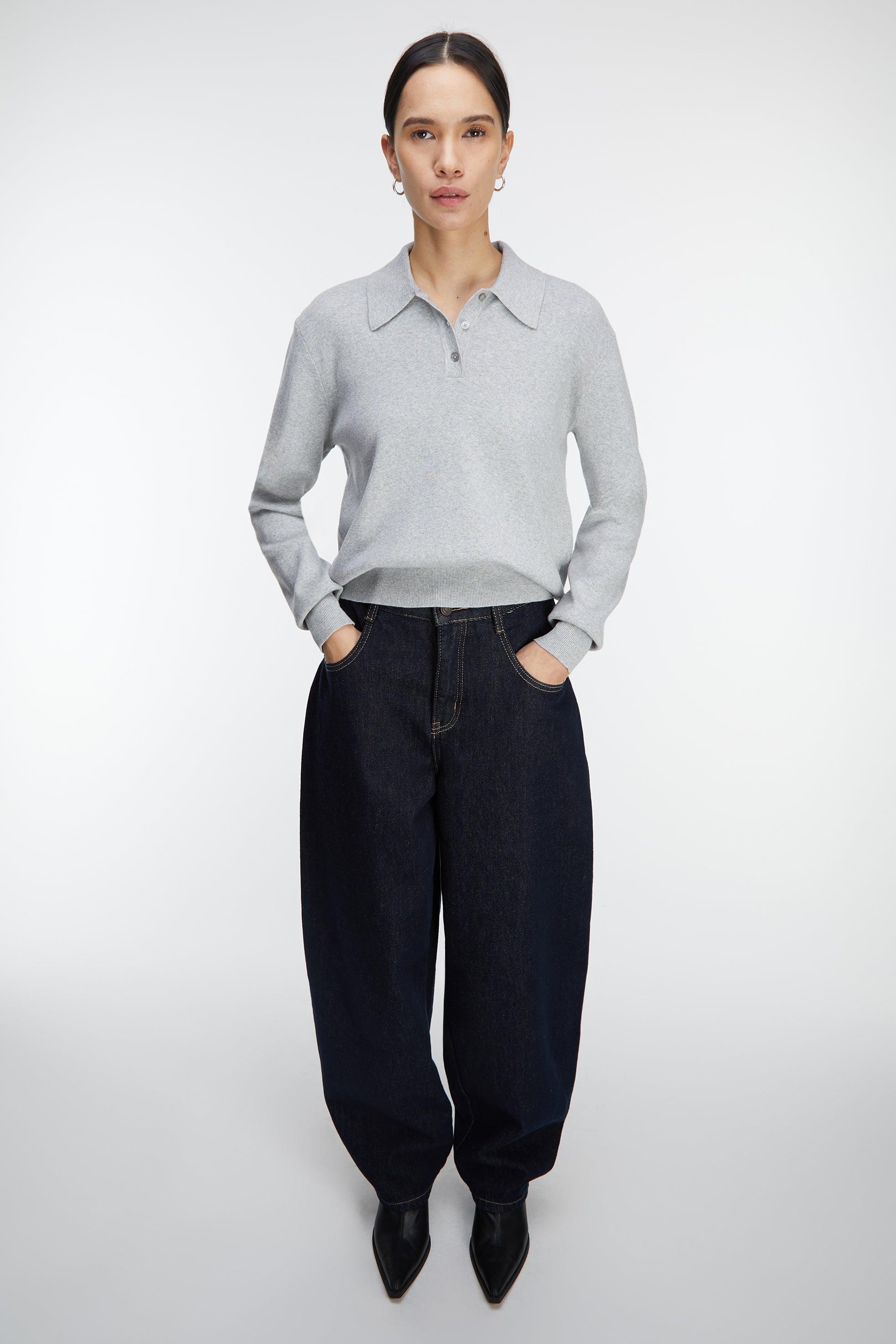 COLLARED POLO SWEATER by OAK + FORT