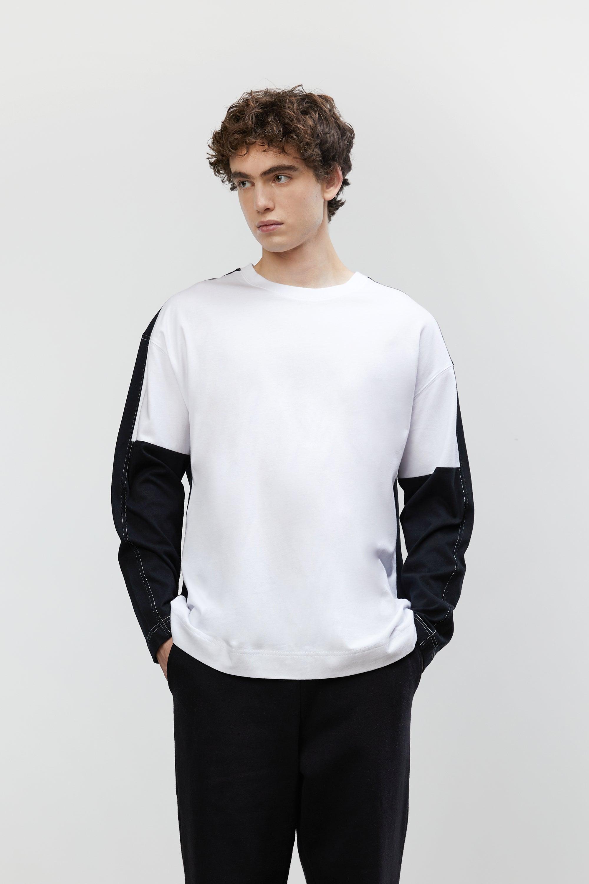 COLOUR BLOCK KNIT TOP by OAK + FORT