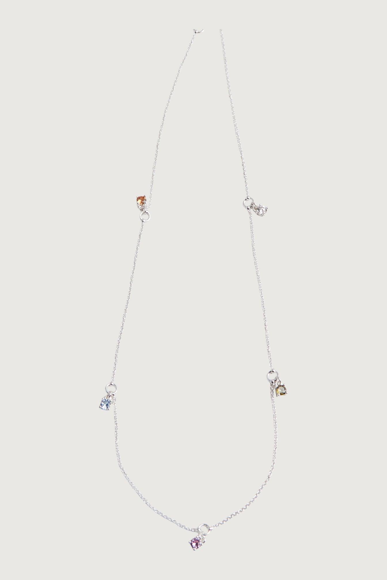 COLOURED ZIRCONIA NECKLACE by OAK + FORT