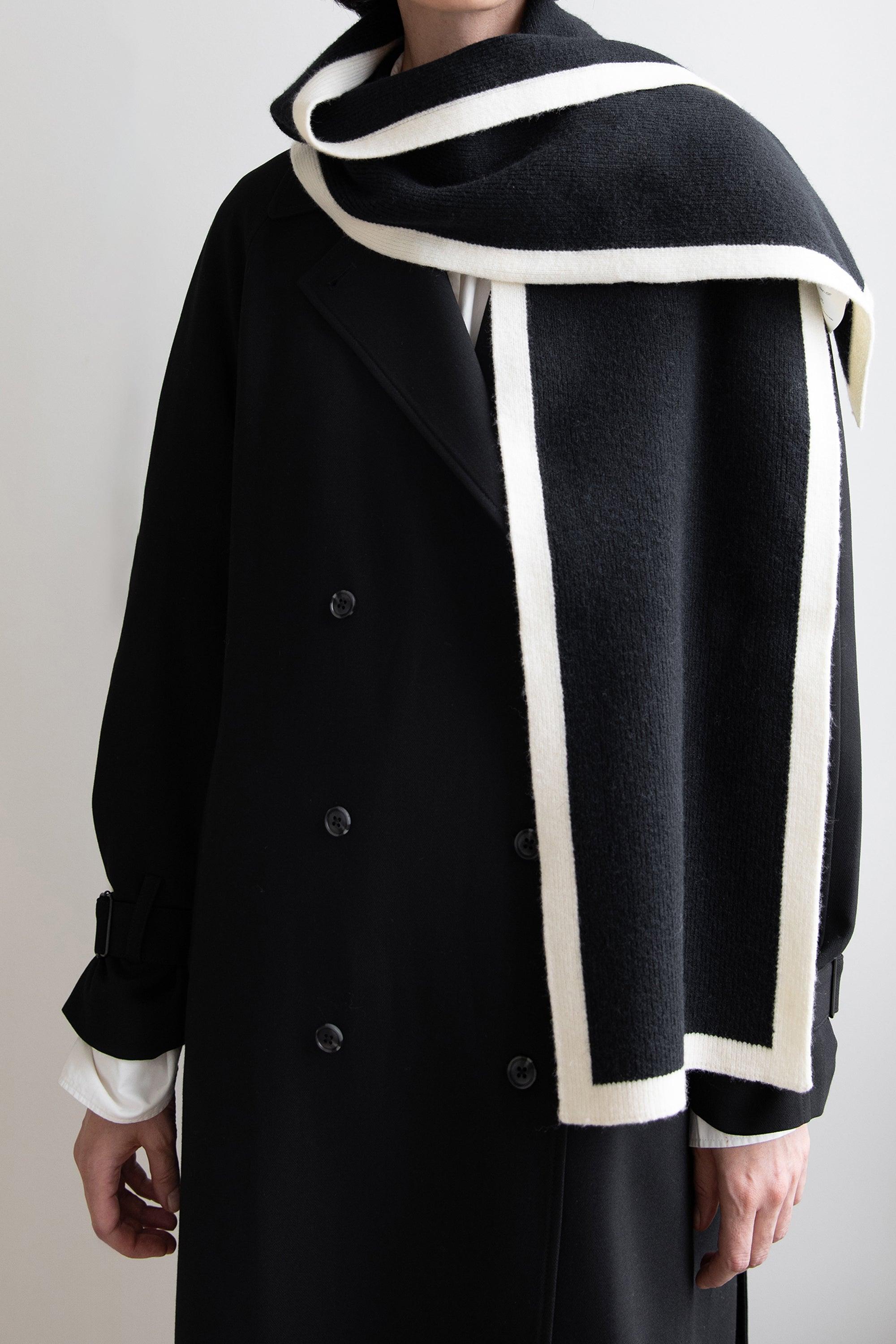 CONTRAST EDGE SCARF by OAK + FORT