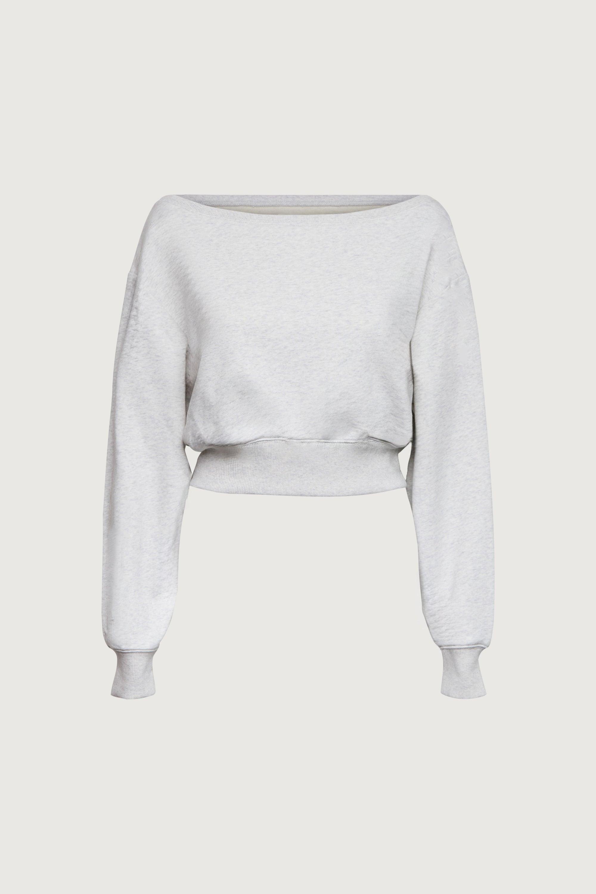 COTTON FRENCH TERRY CROPPED SWEAT-SHIRT by OAK + FORT