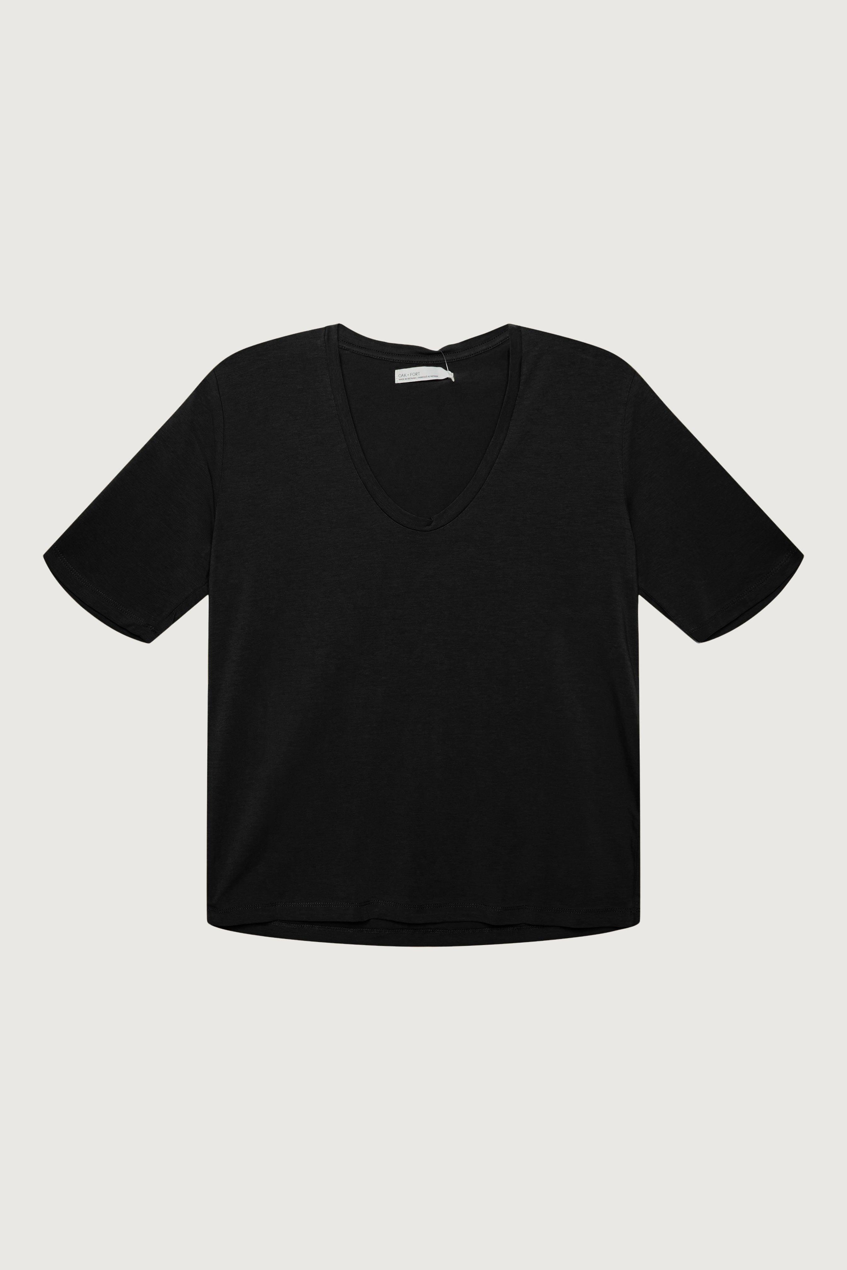 COTTON MODAL SCOOP NECK TEE by OAK + FORT
