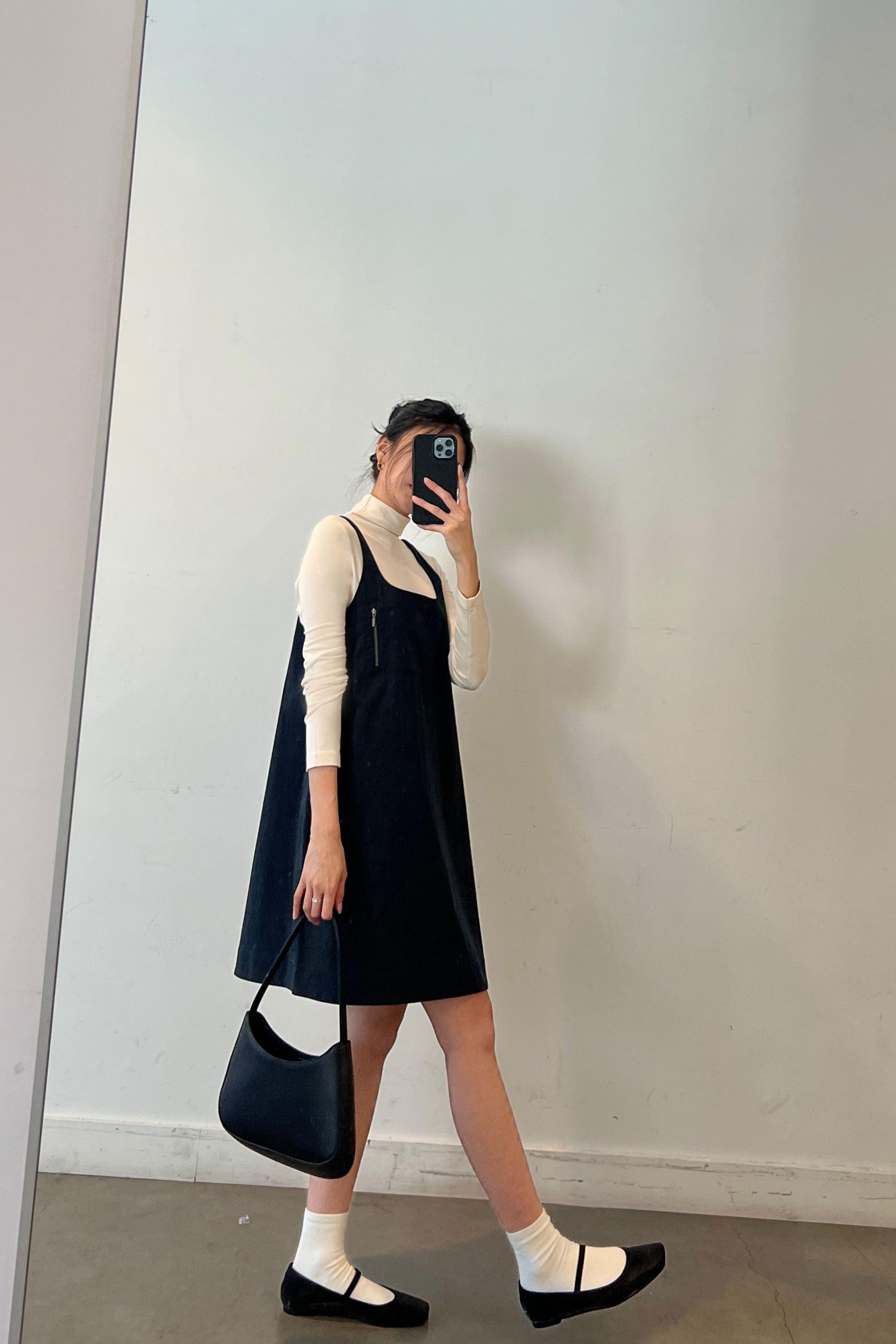 COTTON NYLON BLEND MINI DRESS by OAK + FORT