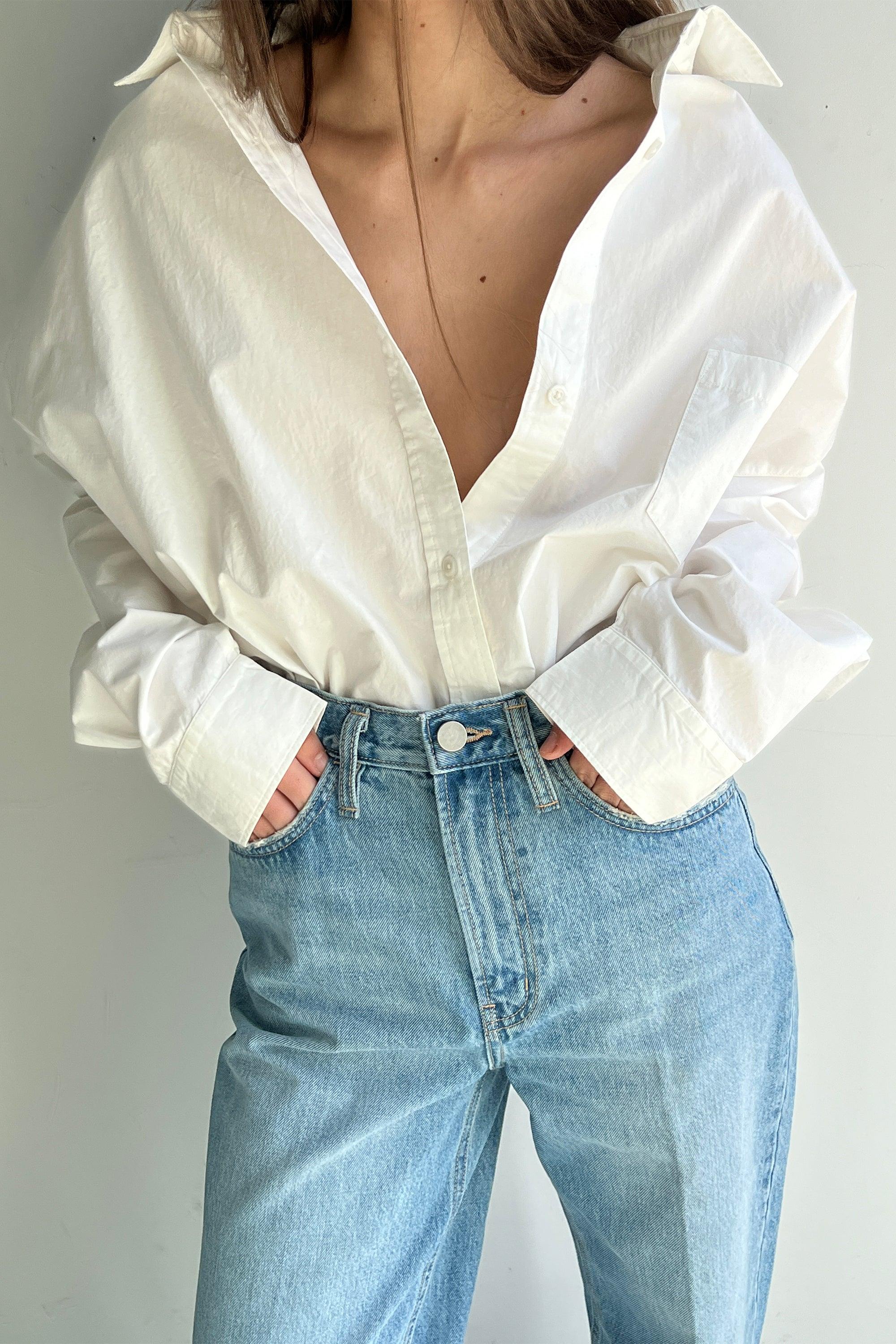 COTTON POPLIN SHIRT by OAK + FORT