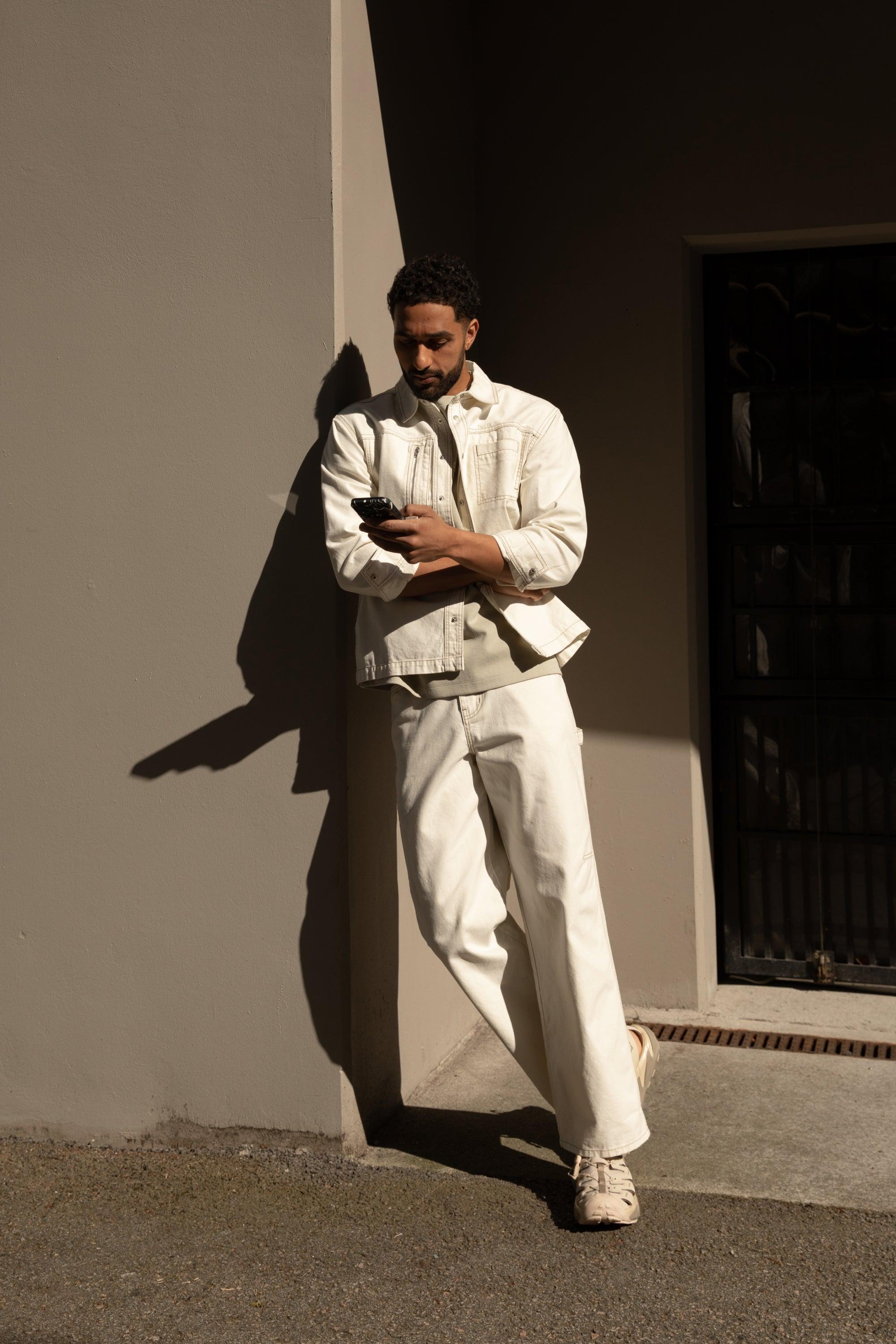 COTTON-TWILL STRAIGHT LEG CARGO PANT by OAK + FORT