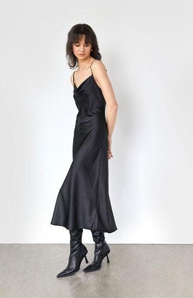 COWL NECK SLIP DRESS by OAK + FORT