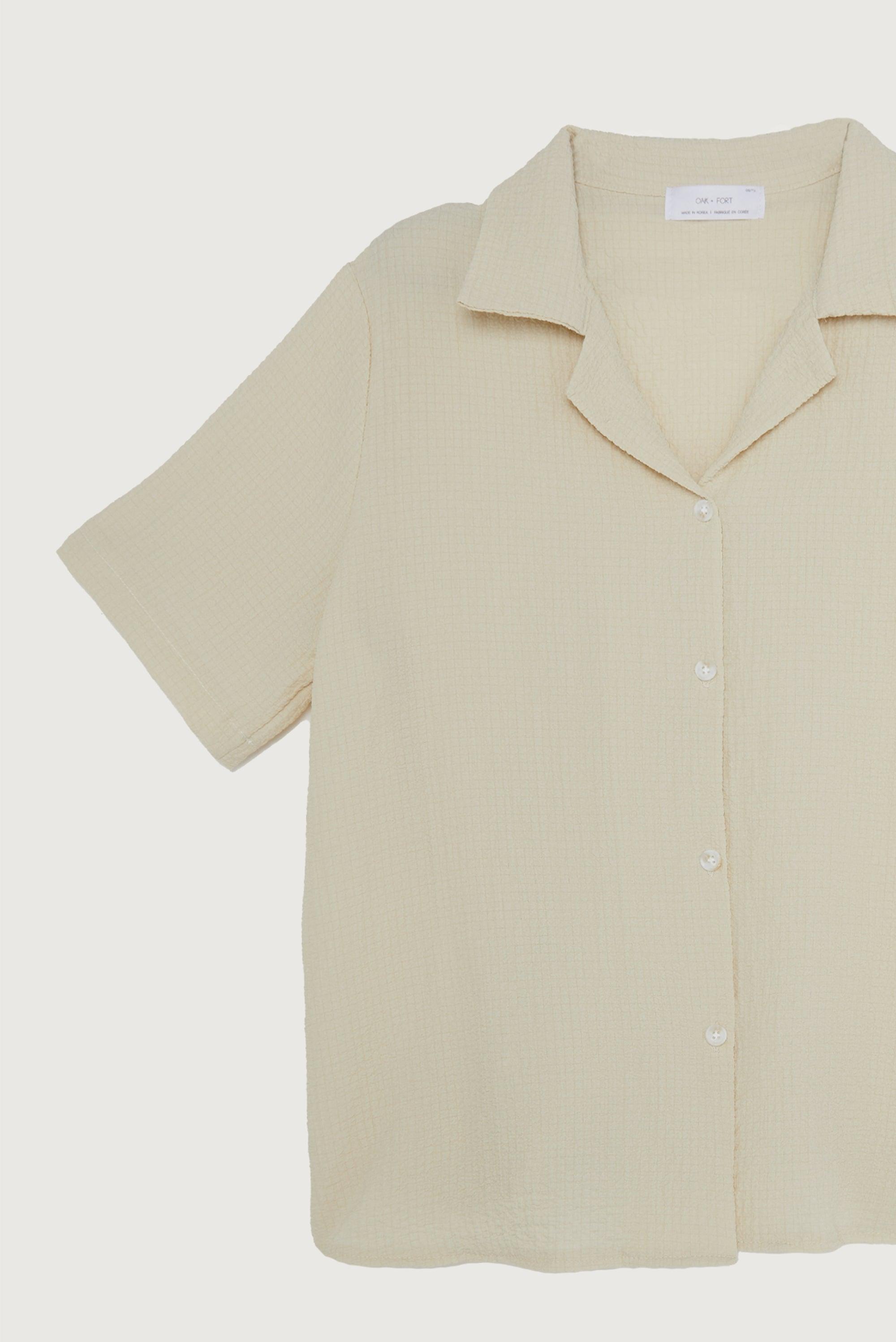 CRINKLE SHORT SLEEVE SHIRT by OAK + FORT