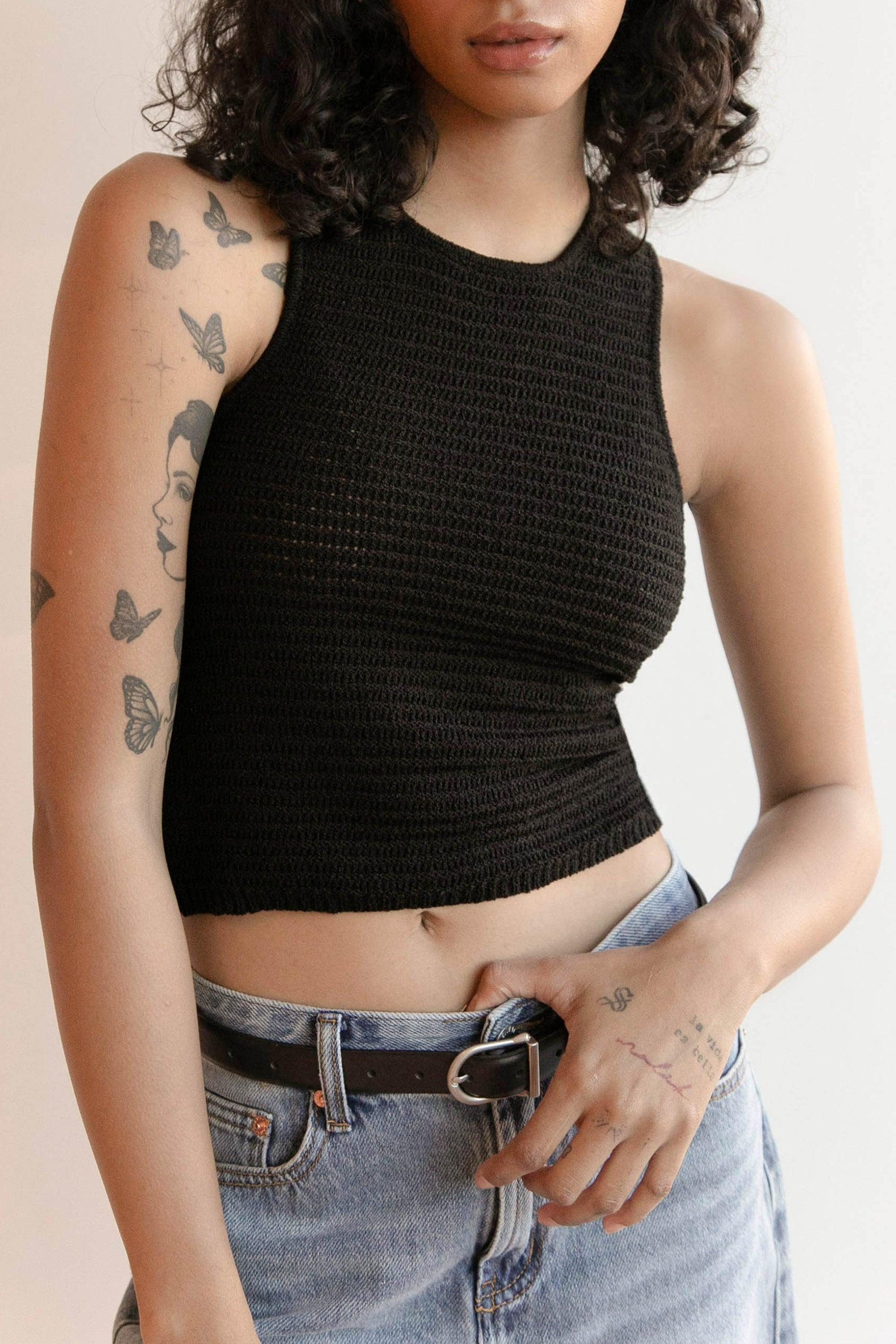 CROCHET KNIT TANK by OAK + FORT