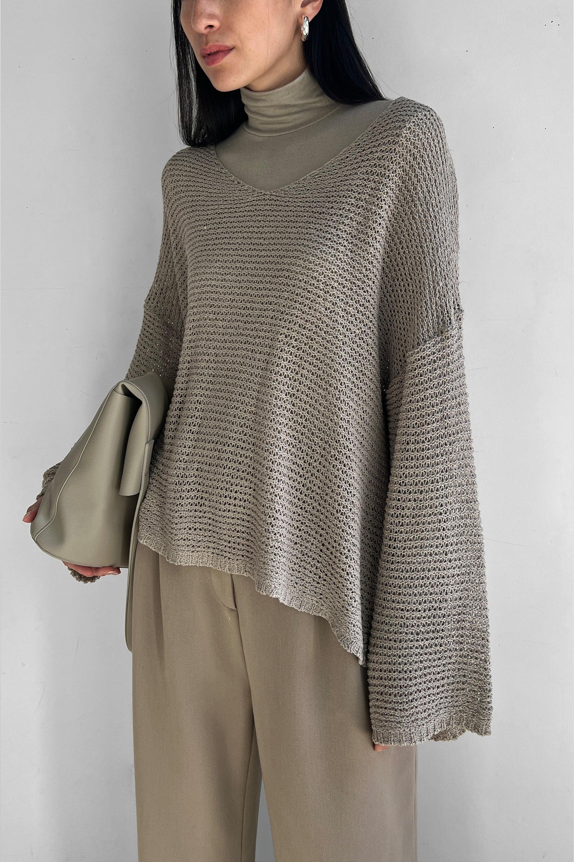 CROCHET LONG SLEEVE TOP by OAK + FORT