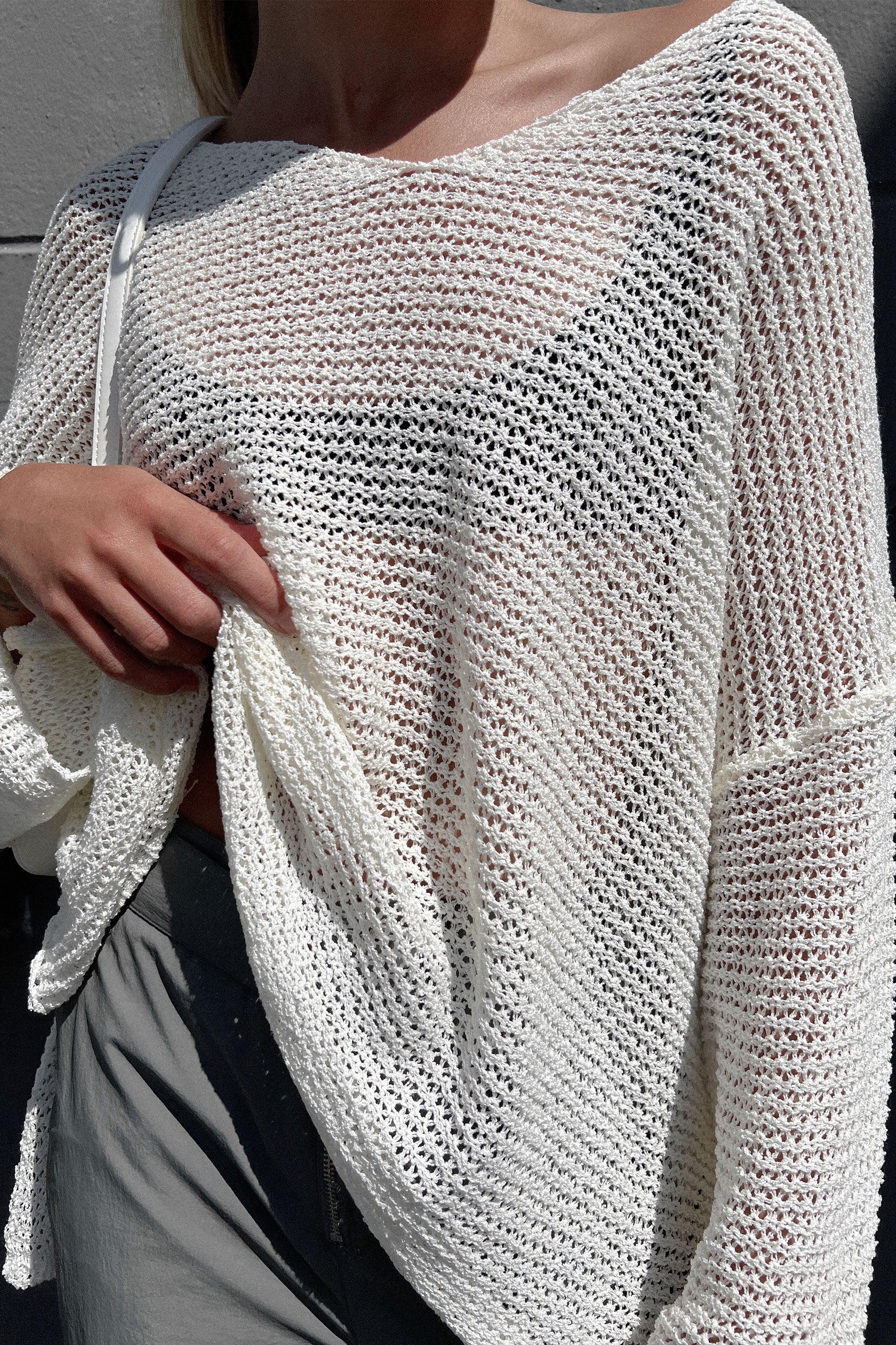 CROCHET LONG SLEEVE TOP by OAK + FORT