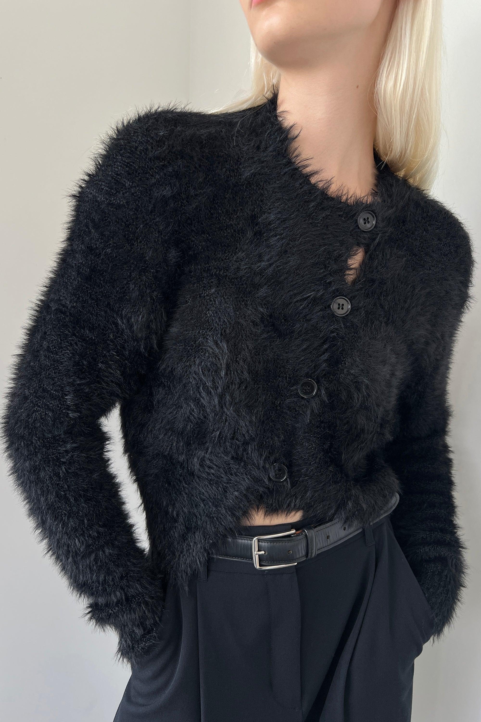 CROPPED ASYMMETRICAL CARDIGAN by OAK + FORT