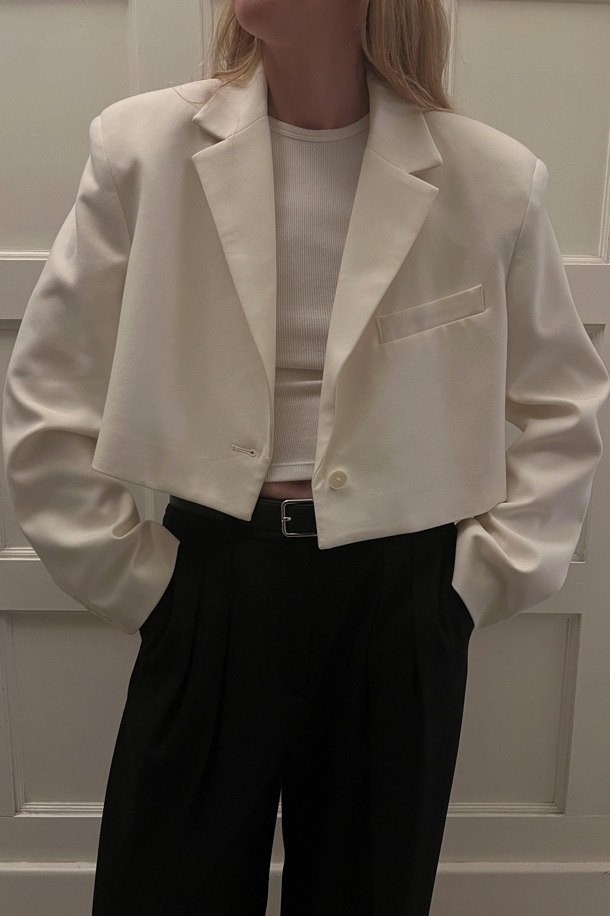 CROPPED BLAZER by OAK + FORT