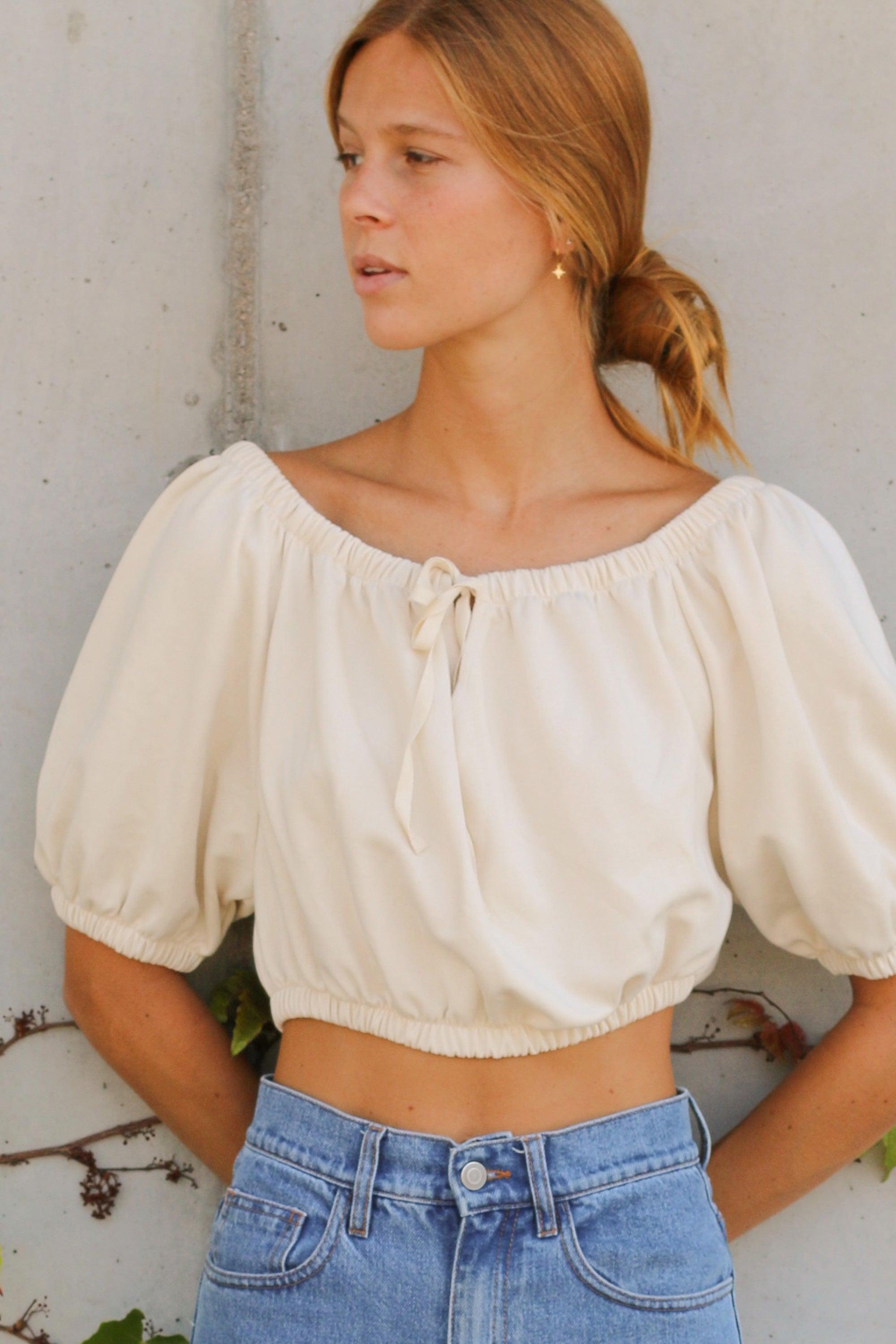 CROPPED BLOUSE by OAK + FORT