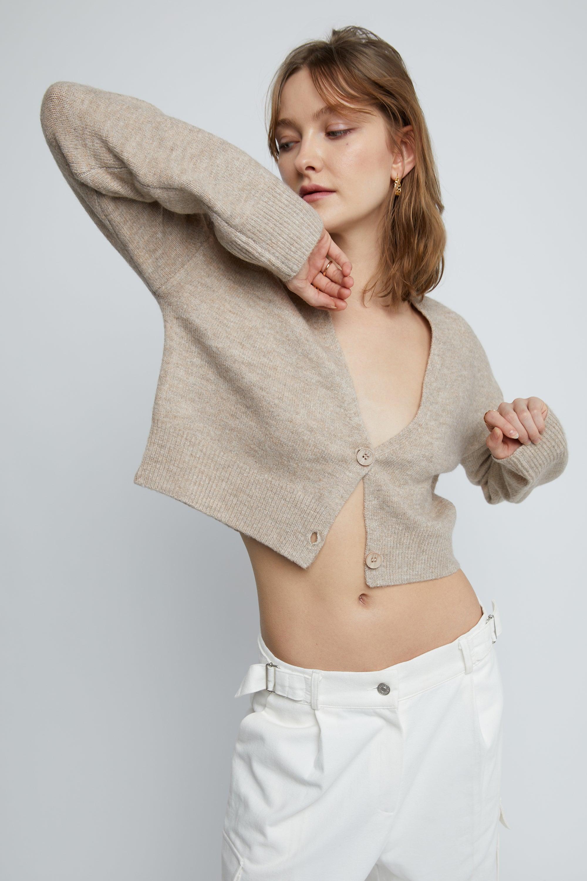 CROPPED CARDIGAN by OAK + FORT