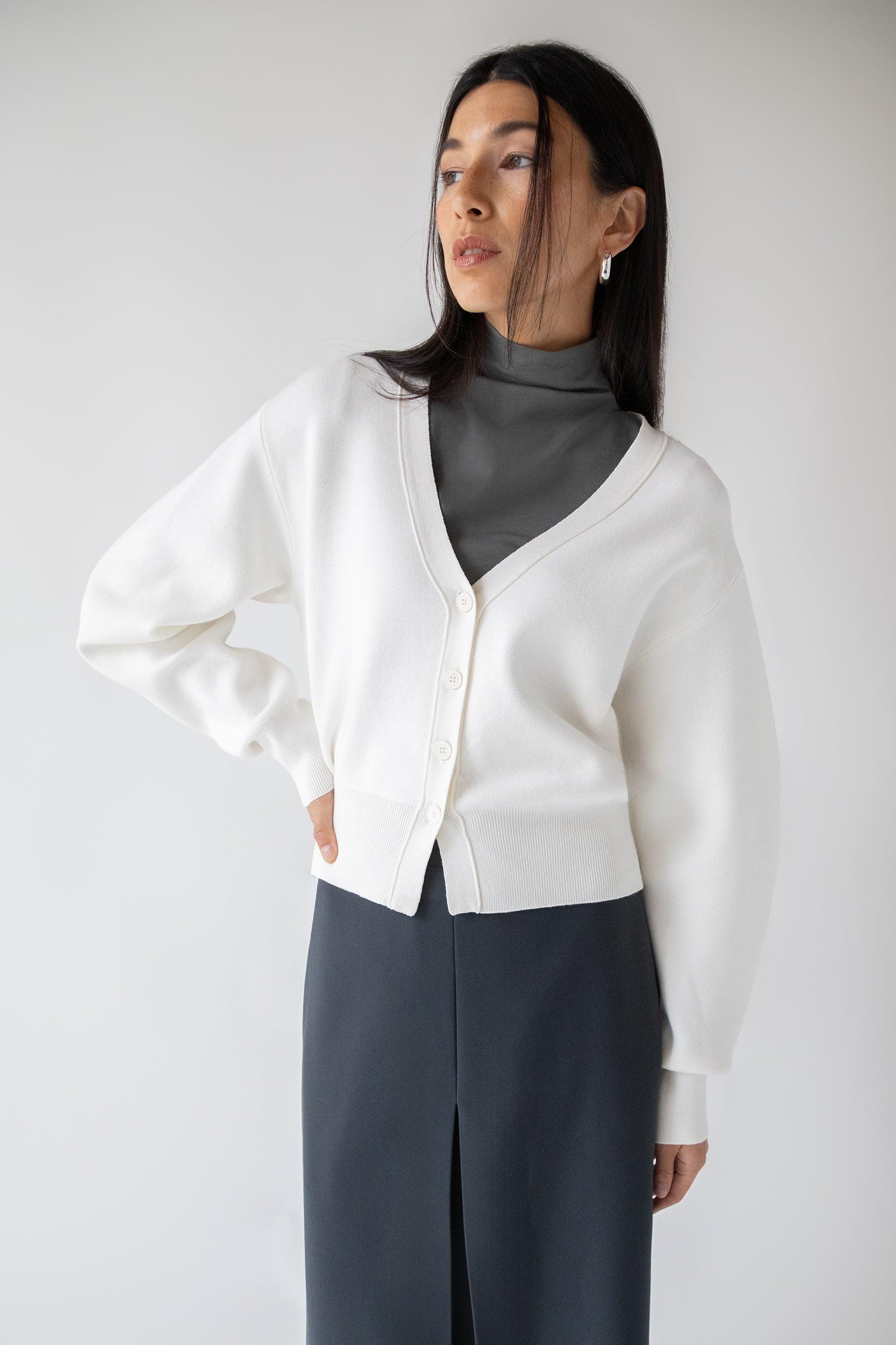 CROPPED CARDIGAN by OAK + FORT