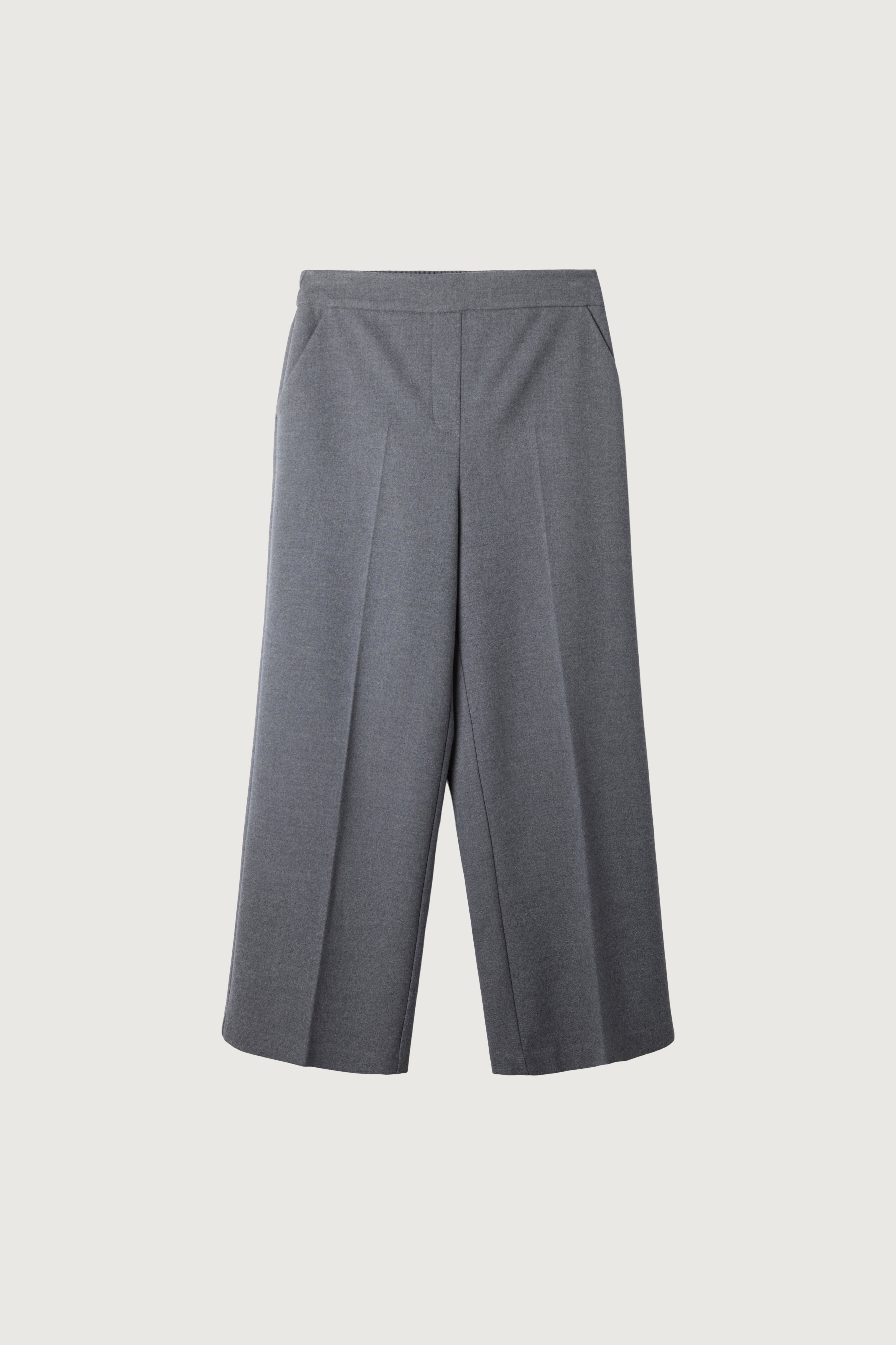 CROPPED HALF ELASTIC WAIST PANT by OAK + FORT