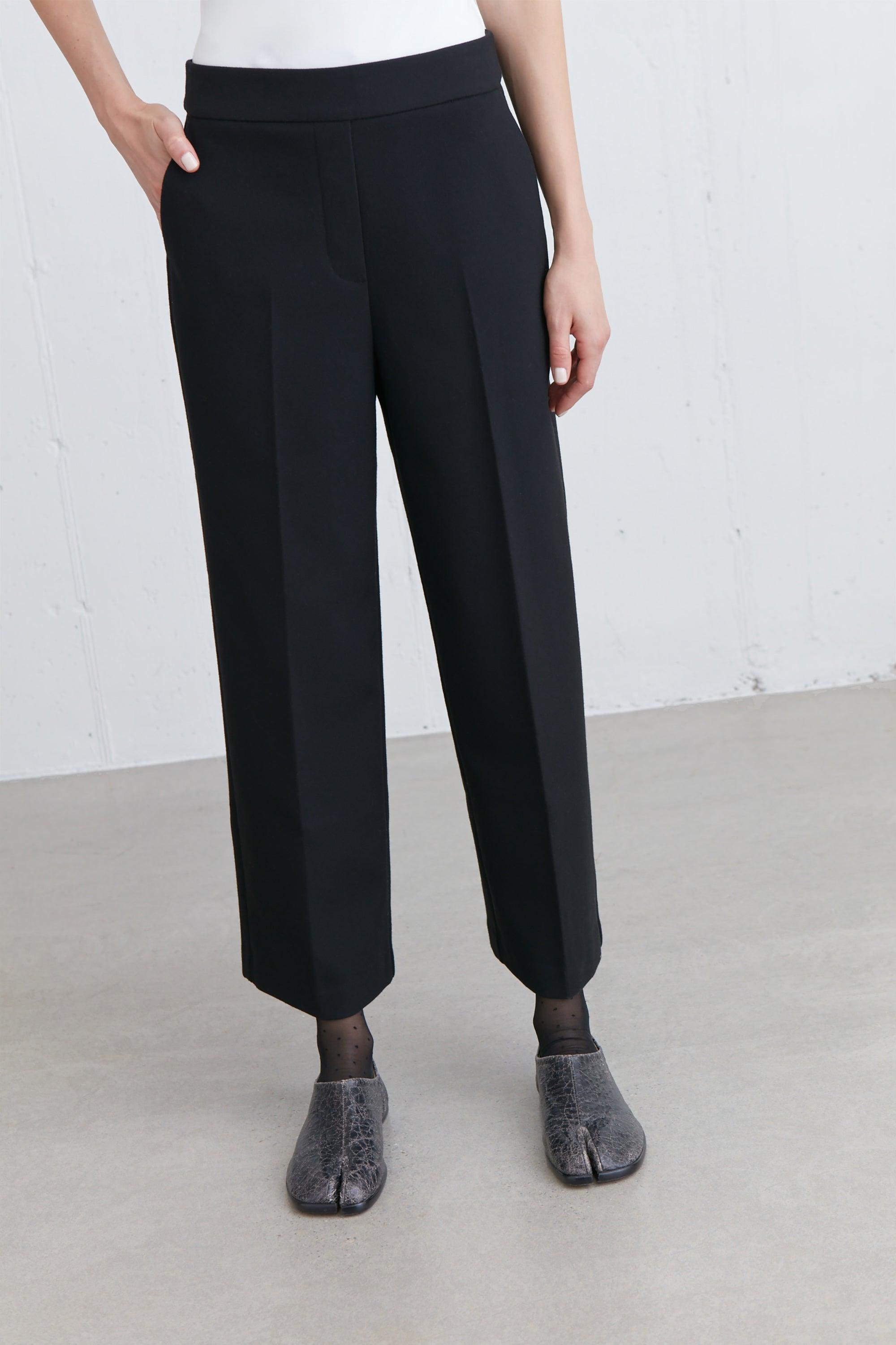 CROPPED HALF ELASTIC WAIST PANT by OAK + FORT