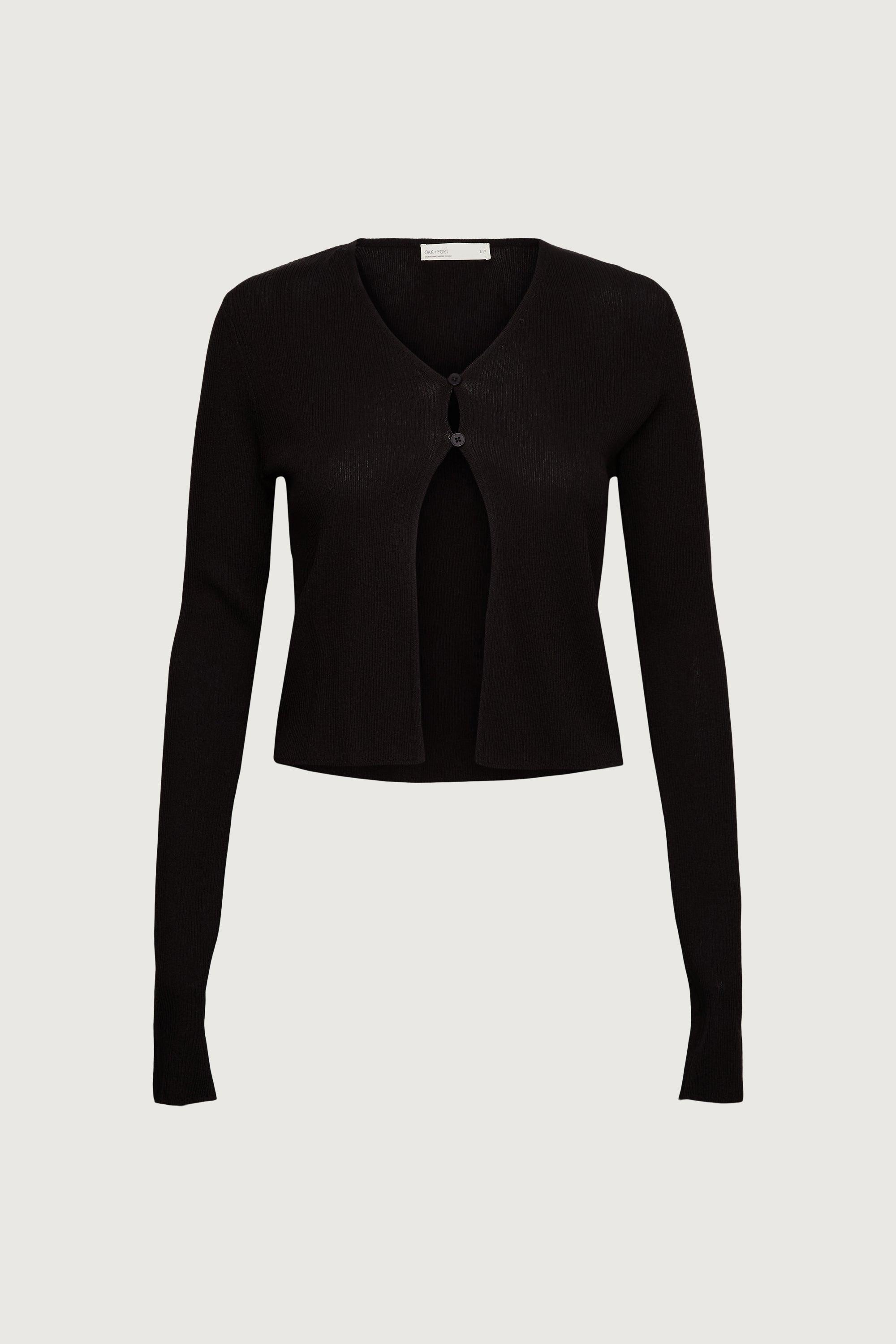 CROPPED LONG SLEEVE CARDIGAN by OAK + FORT