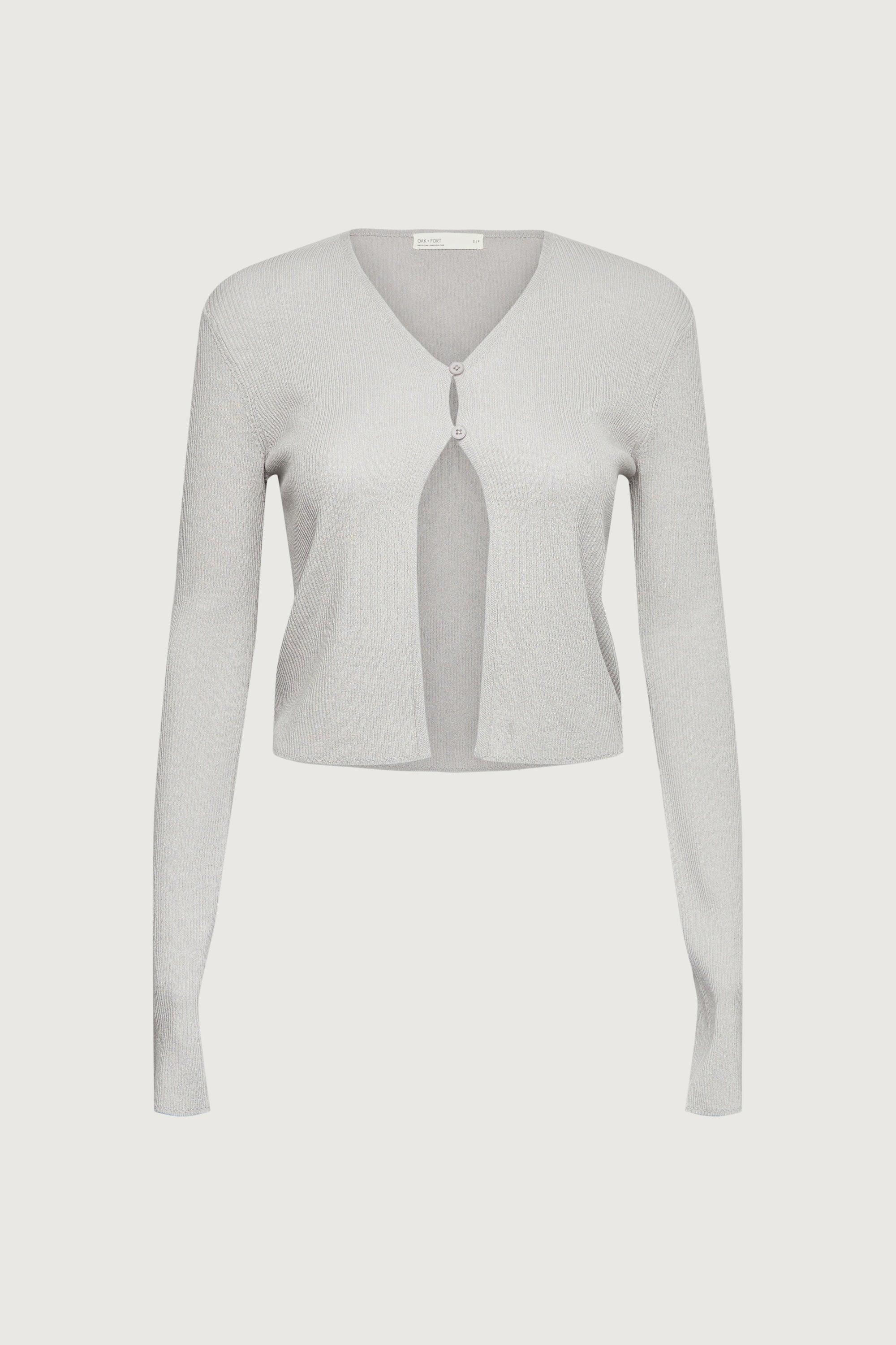 CROPPED LONG SLEEVE CARDIGAN by OAK + FORT