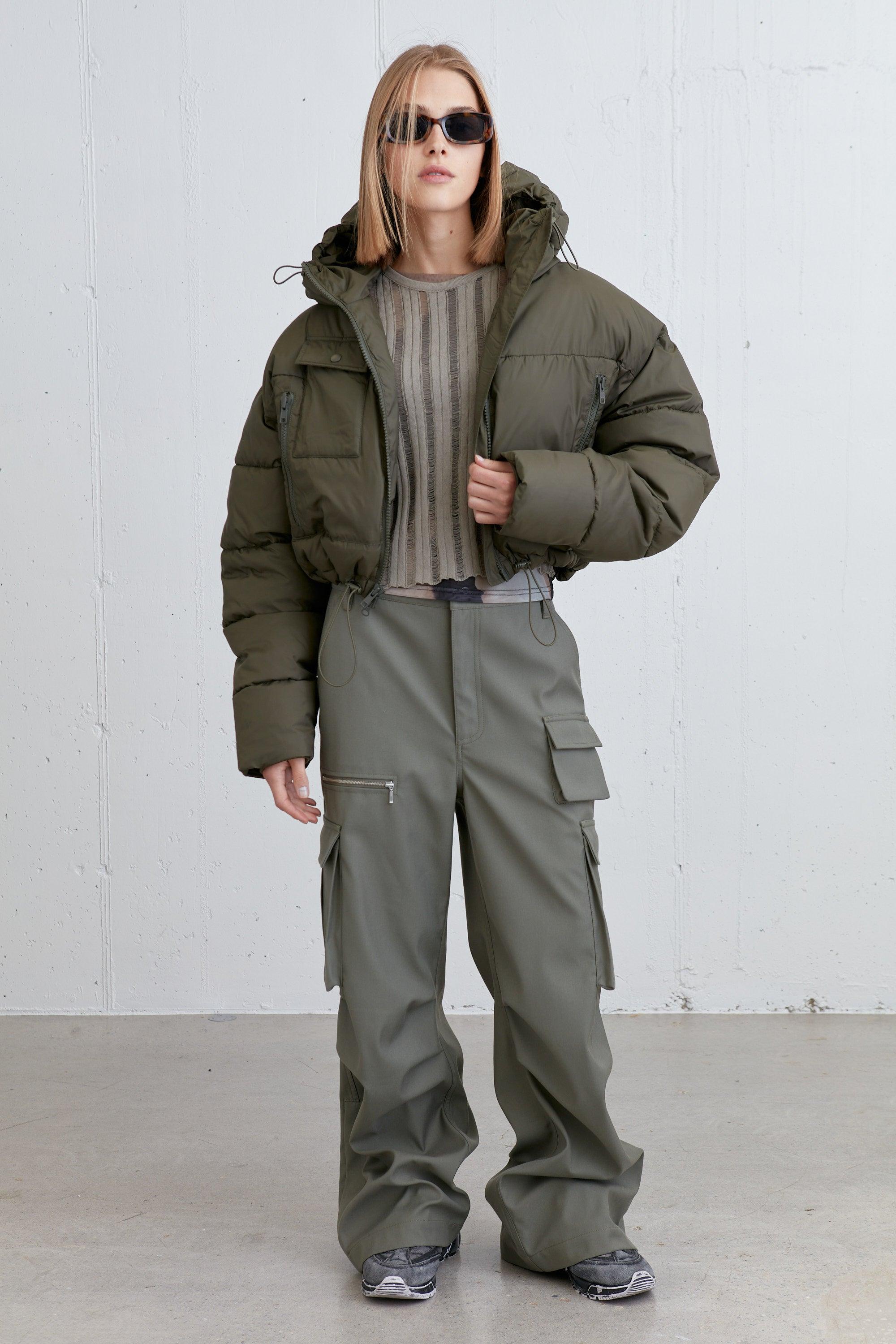 CROPPED PUFFER JACKET by OAK + FORT