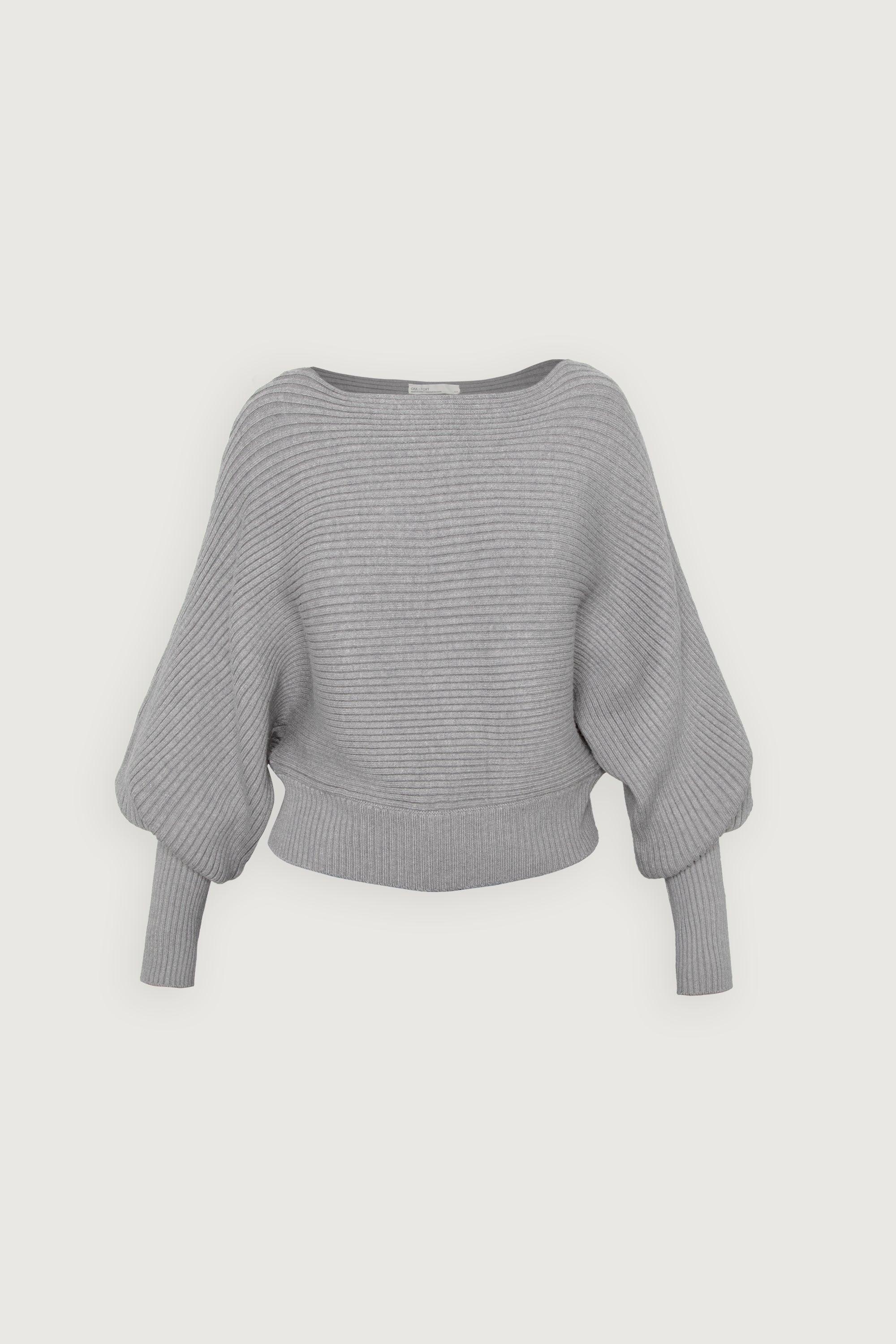 CROPPED RIBBED SWEATER by OAK + FORT