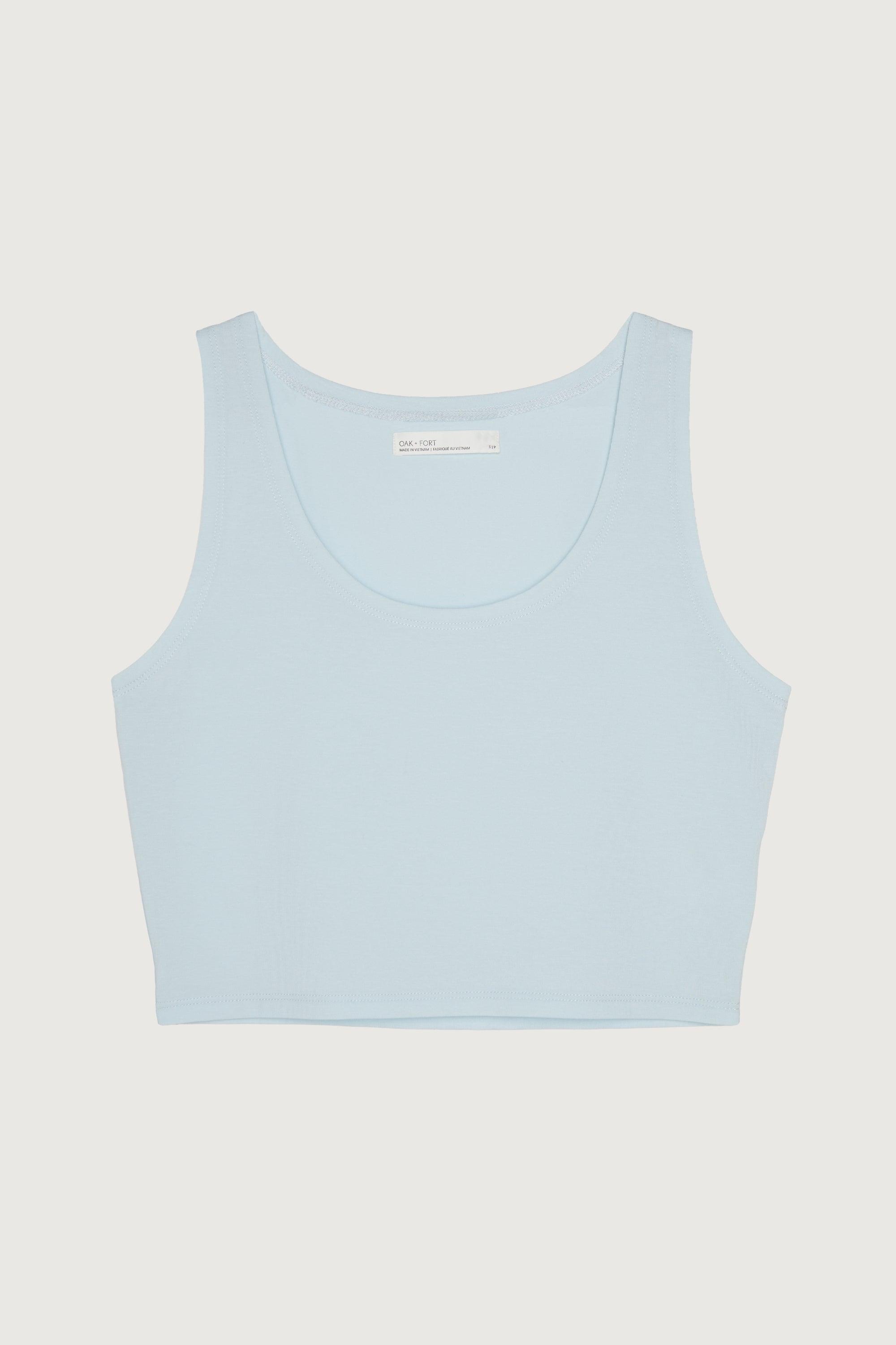 CROPPED SCOOP NECK TANK by OAK + FORT