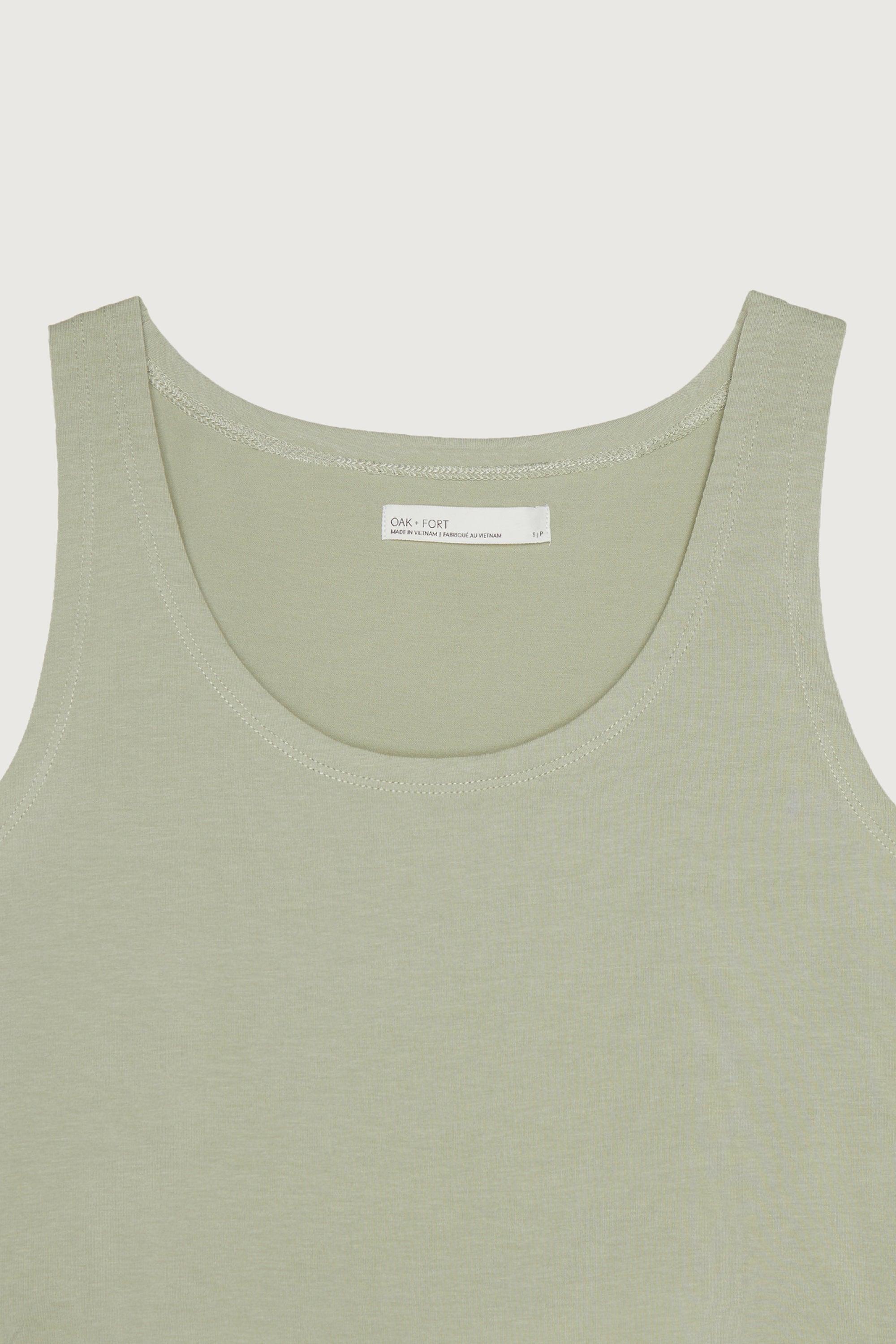 CROPPED SCOOP NECK TANK by OAK + FORT