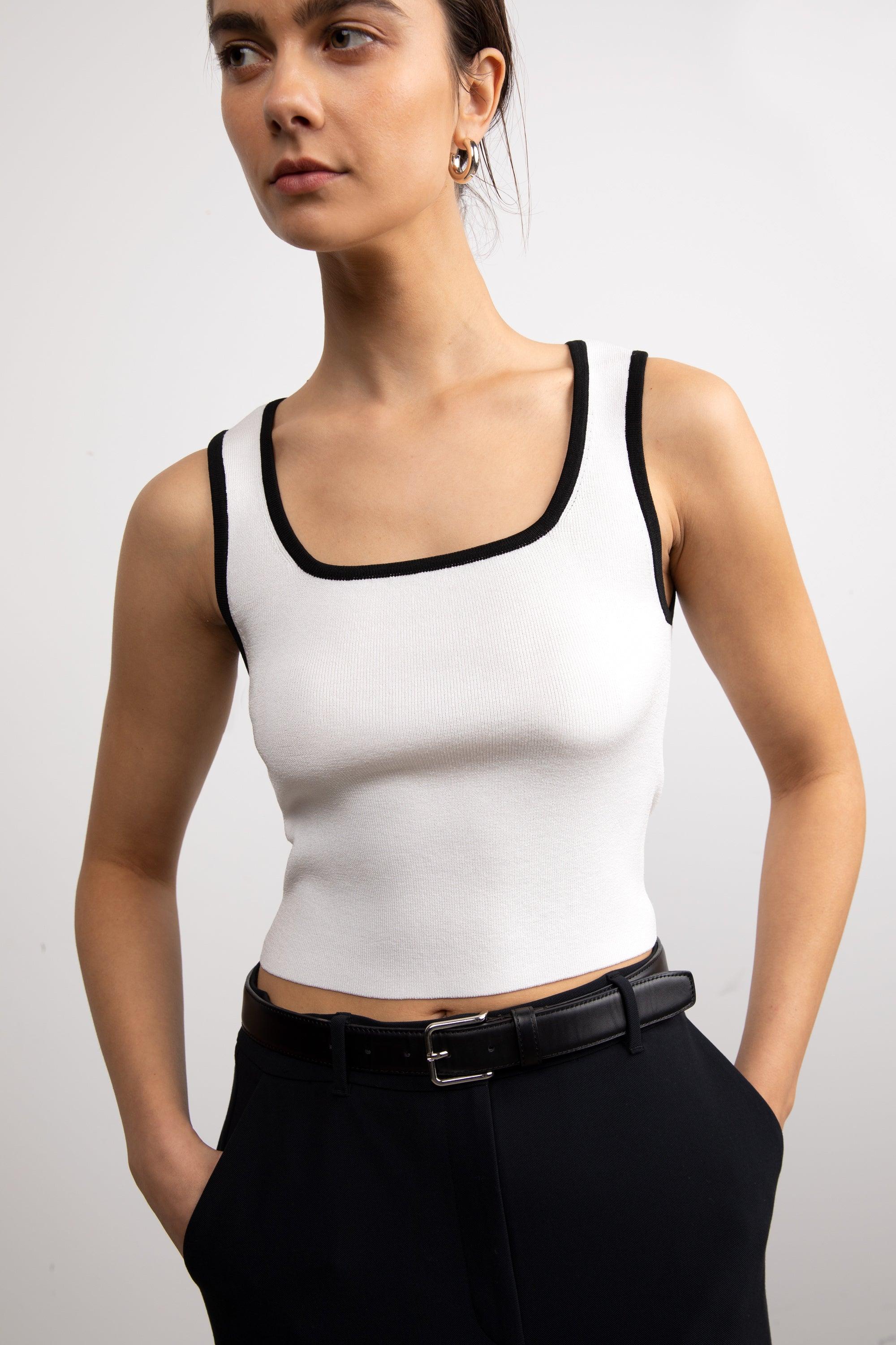 CROPPED SWEATER TANK by OAK + FORT