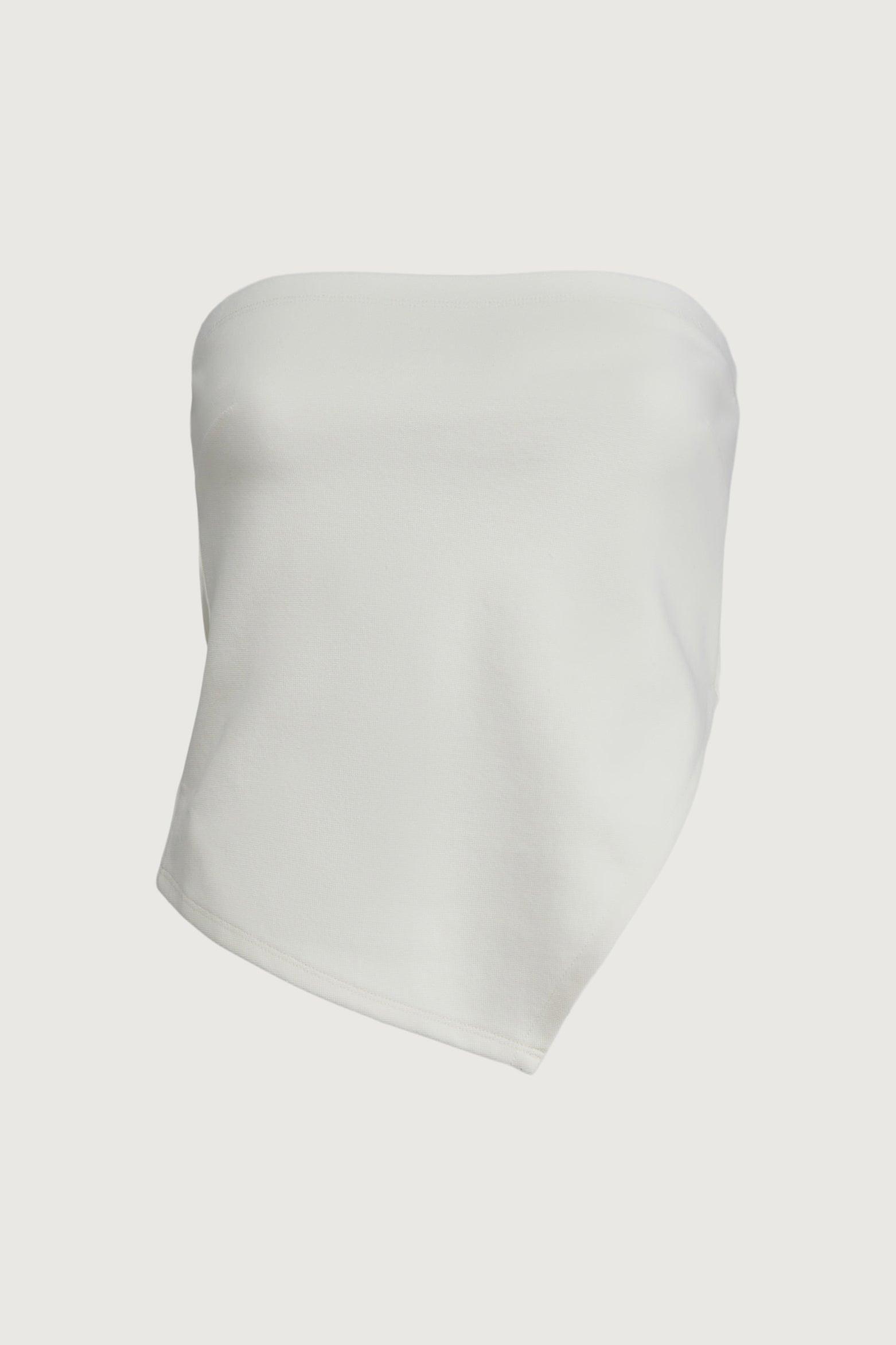 CROPPED TUBE TOP WITH SIDE SLIT by OAK + FORT