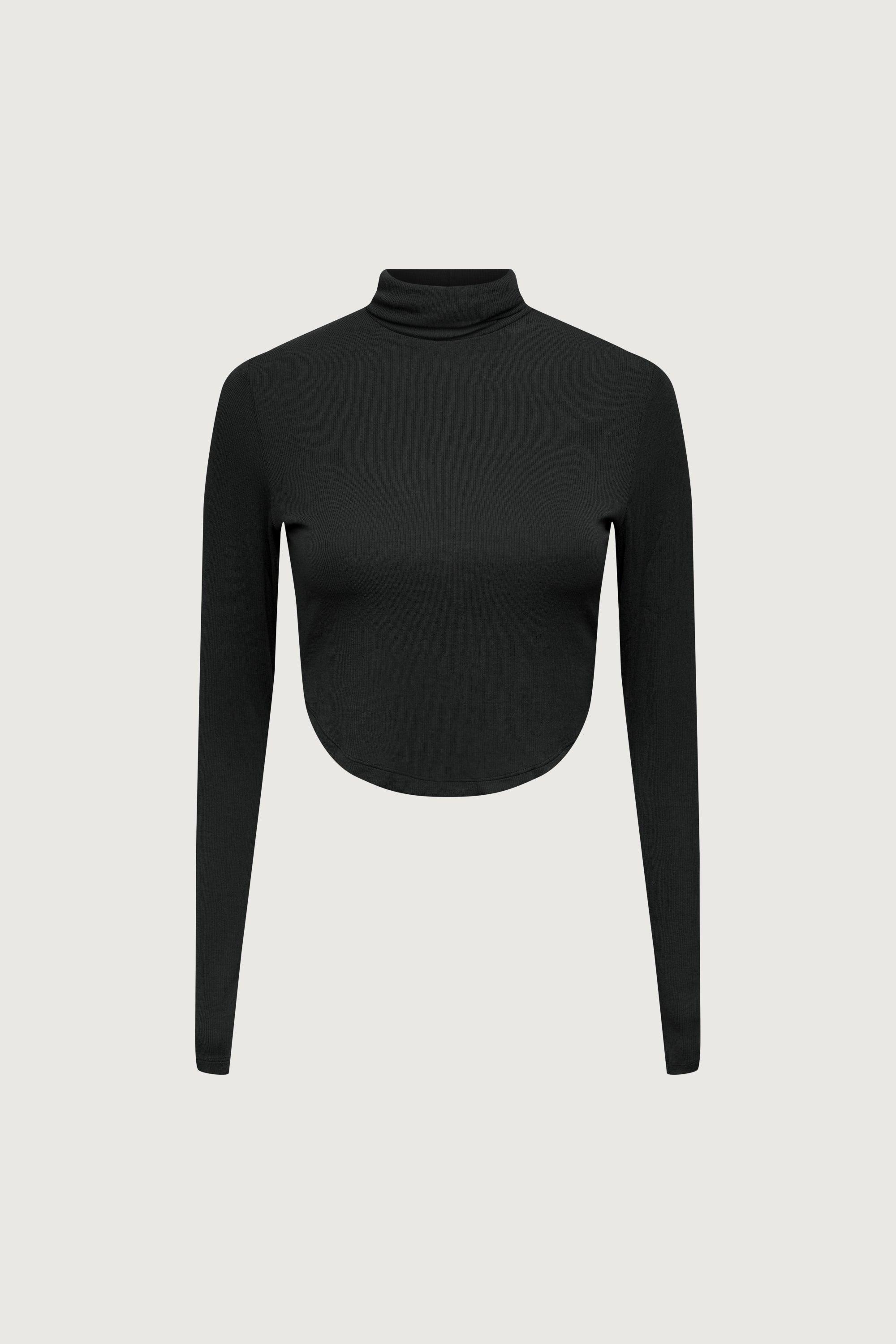 CROPPED TURTLENECK TOP by OAK + FORT